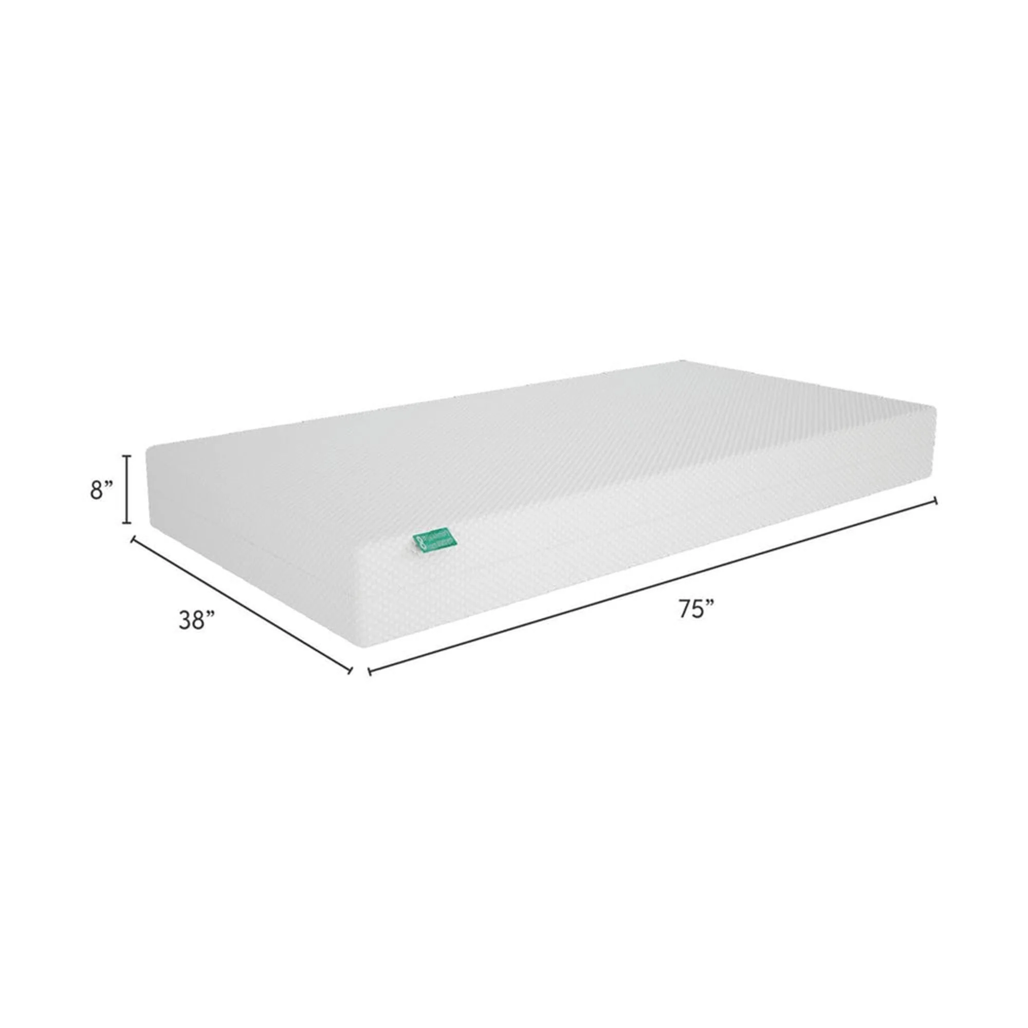 2 x 8" Memory Foam Mattress and Cover Bundle - Image 5
