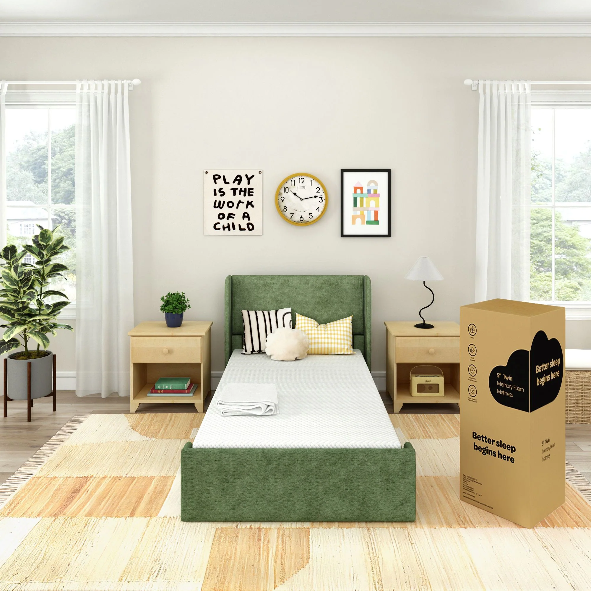 5" Memory Foam Mattress and Cover Bundle - Image 23