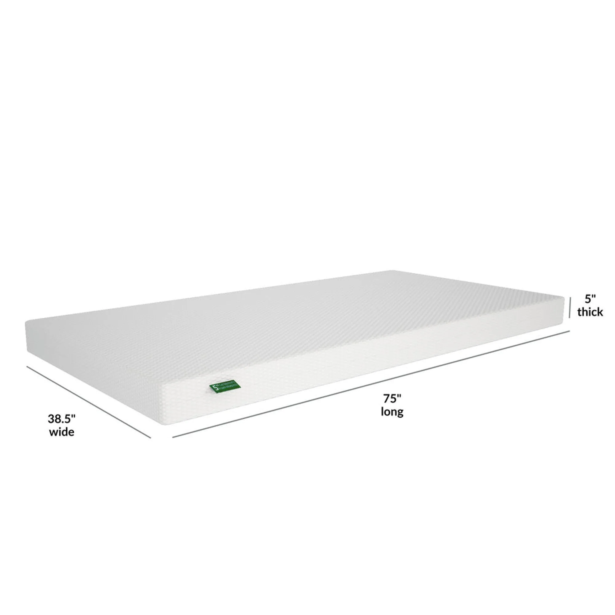 5" Memory Foam Mattress and Cover Bundle - Image 5
