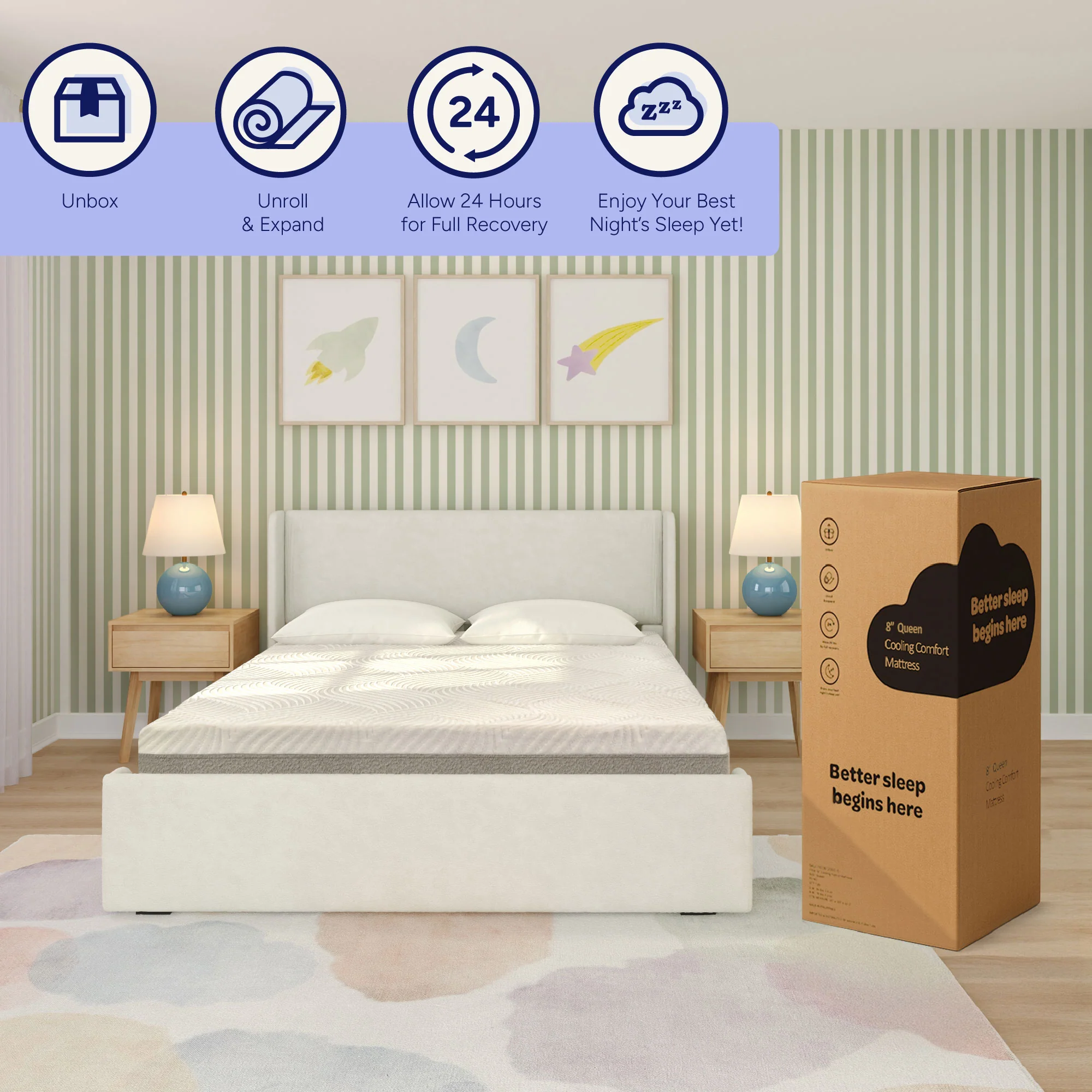8-Inch Queen Cooling Comfort Mattress - Image 12