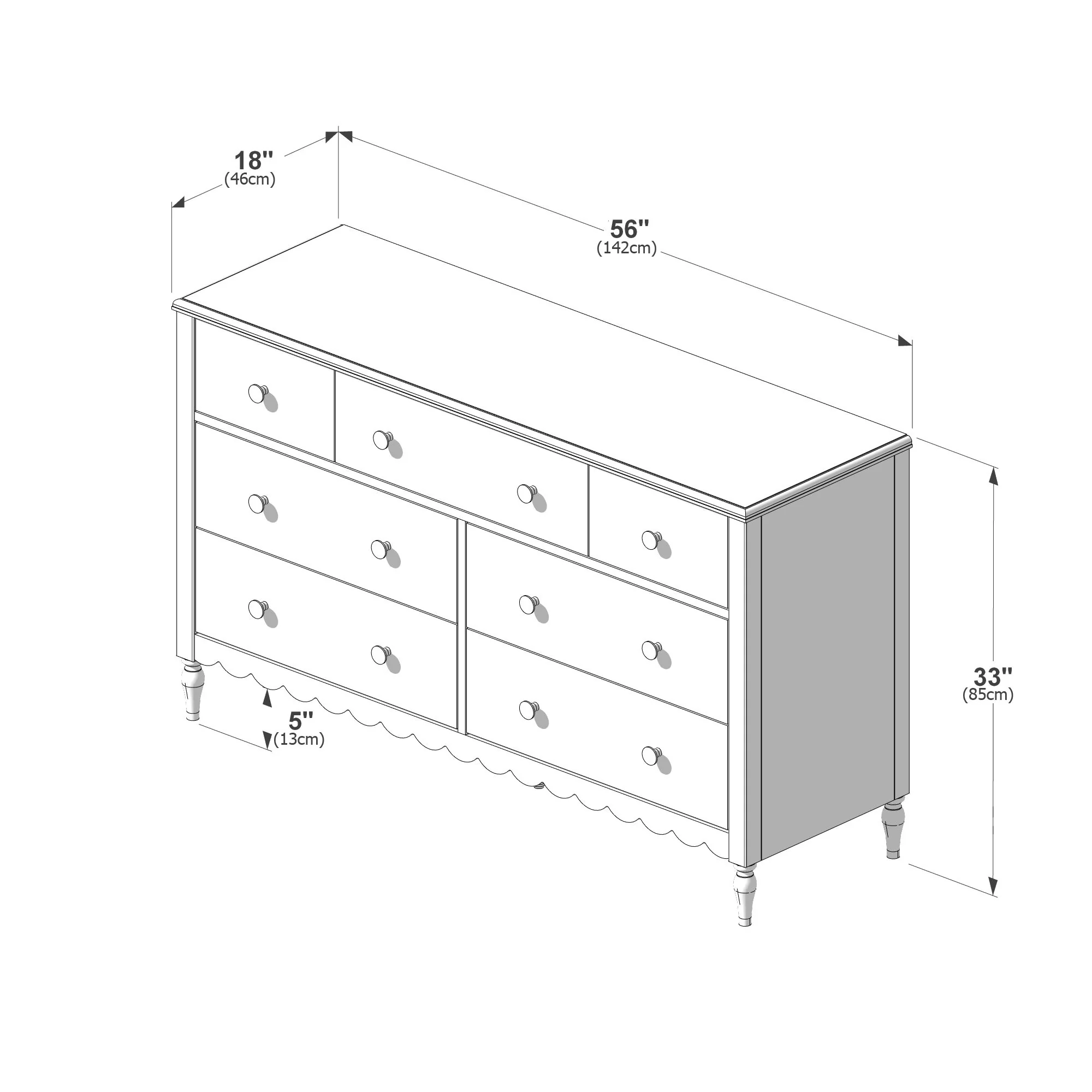 Charlotte 7-Drawer Dresser - Image 30