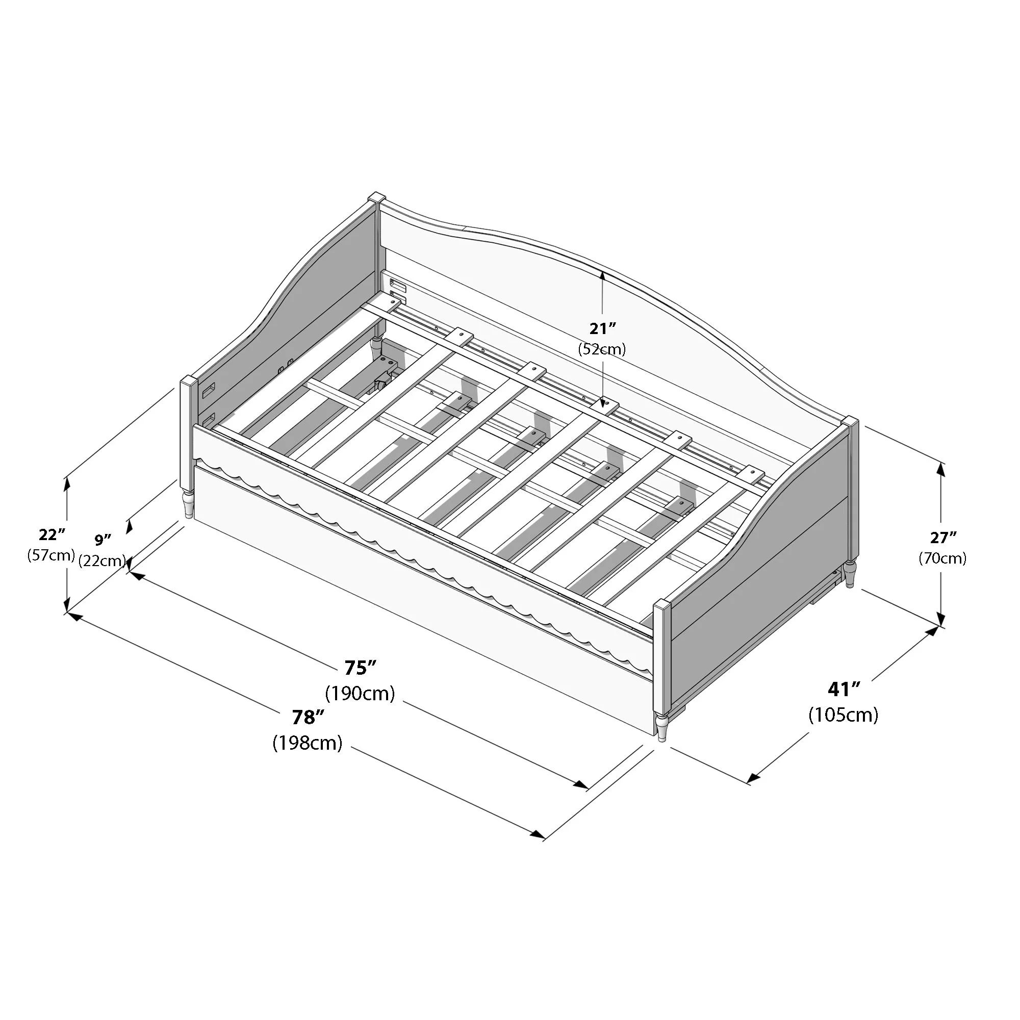 Charlotte Daybed With Trundle - Image 33