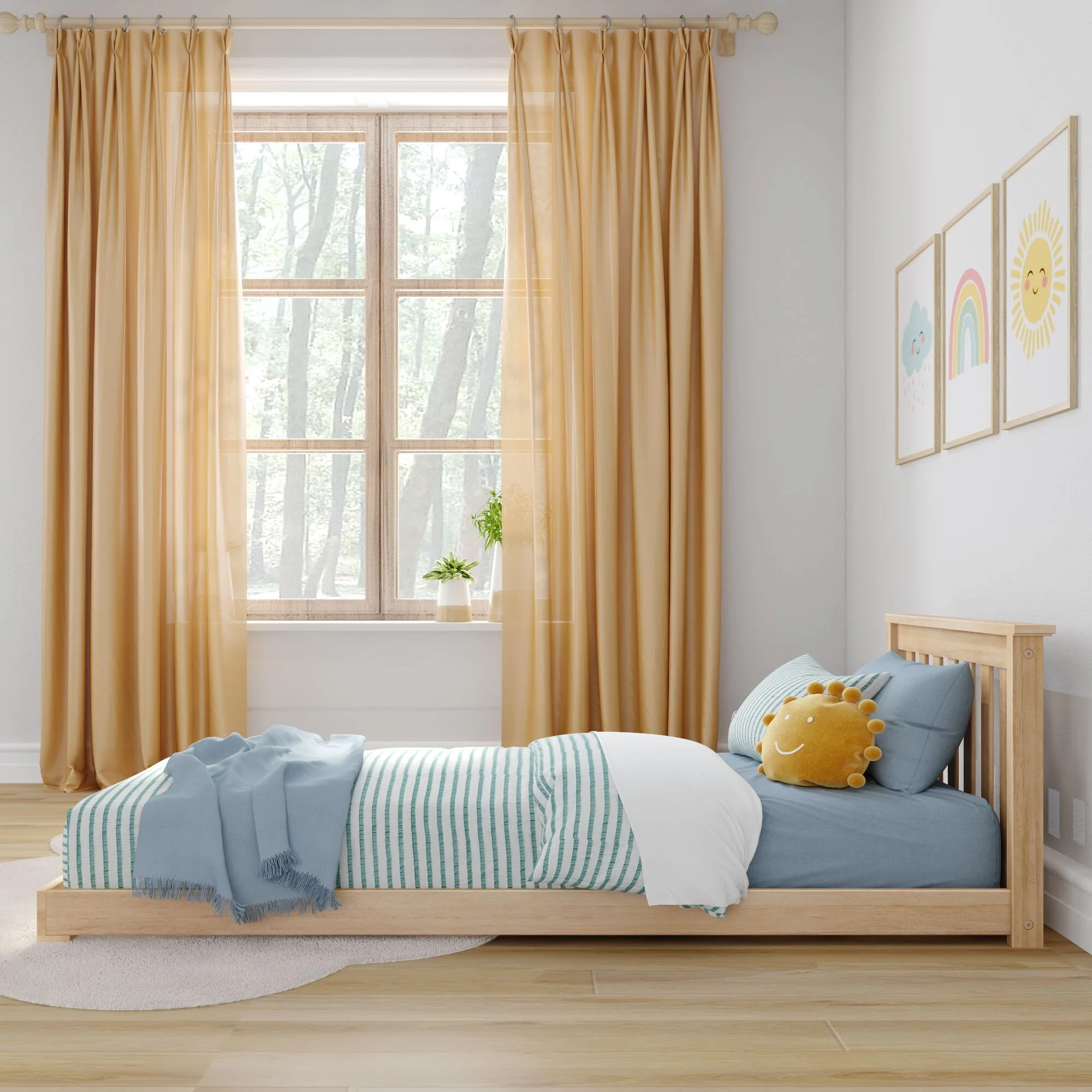 Classic Twin Floor Bed - Image 22