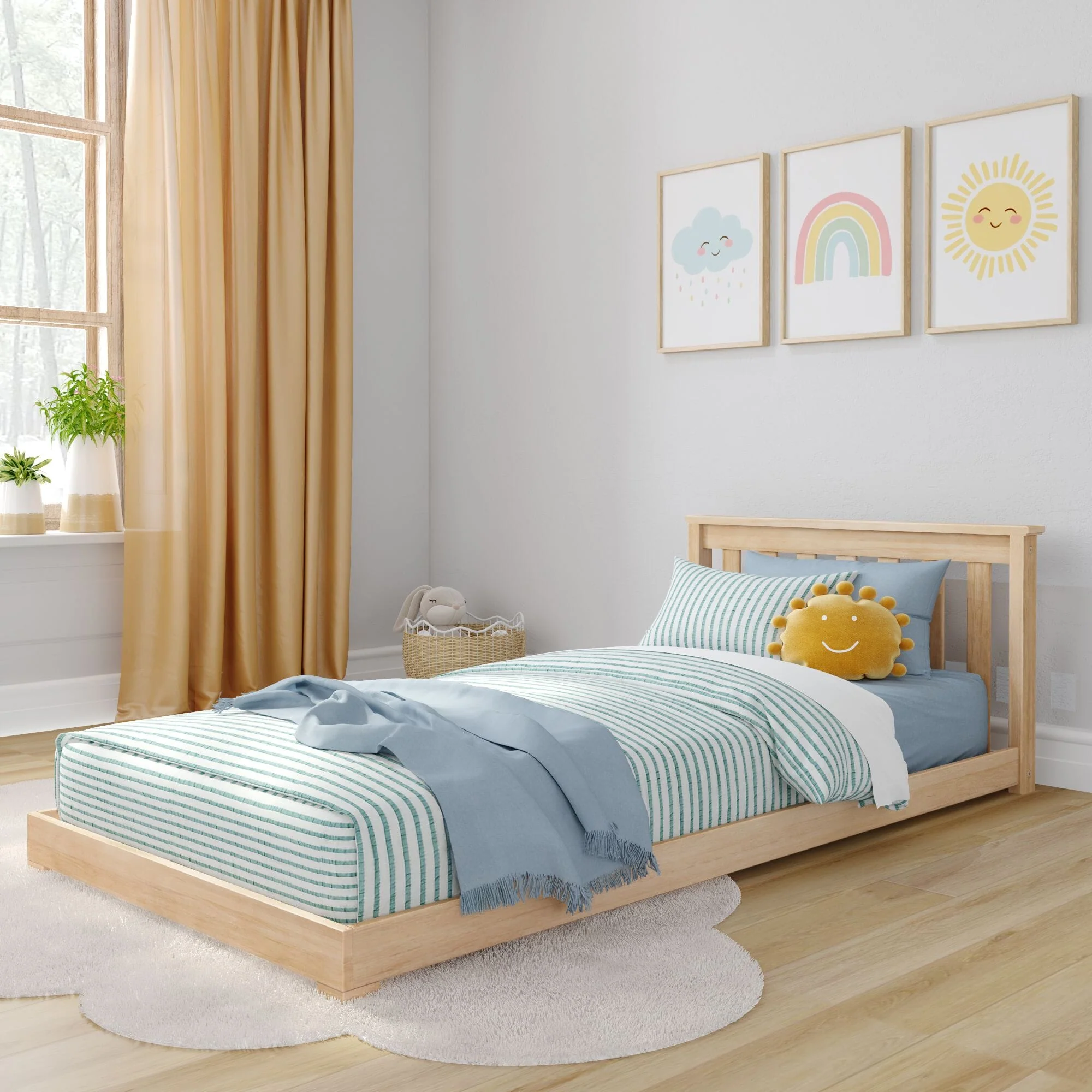 Classic Twin Floor Bed - Image 3