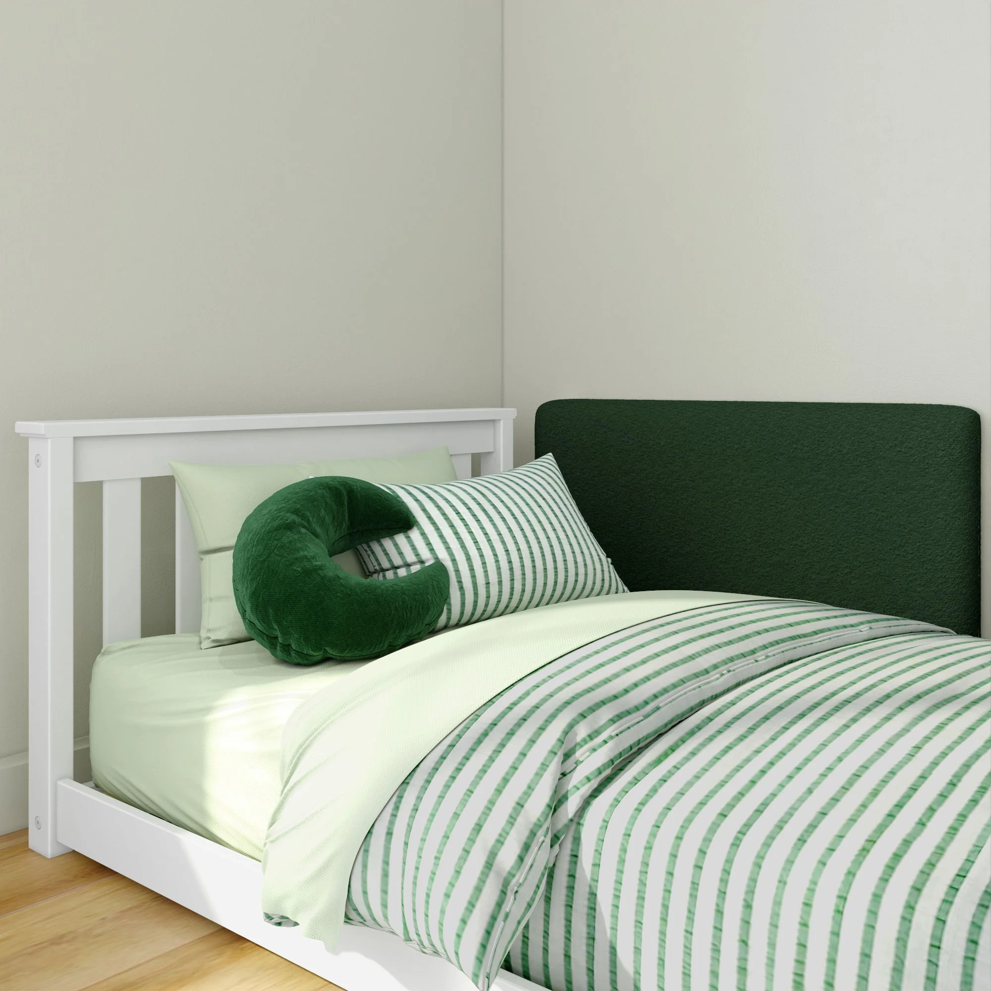 Classic Twin Floor Bed With Two Backrests - Image 7