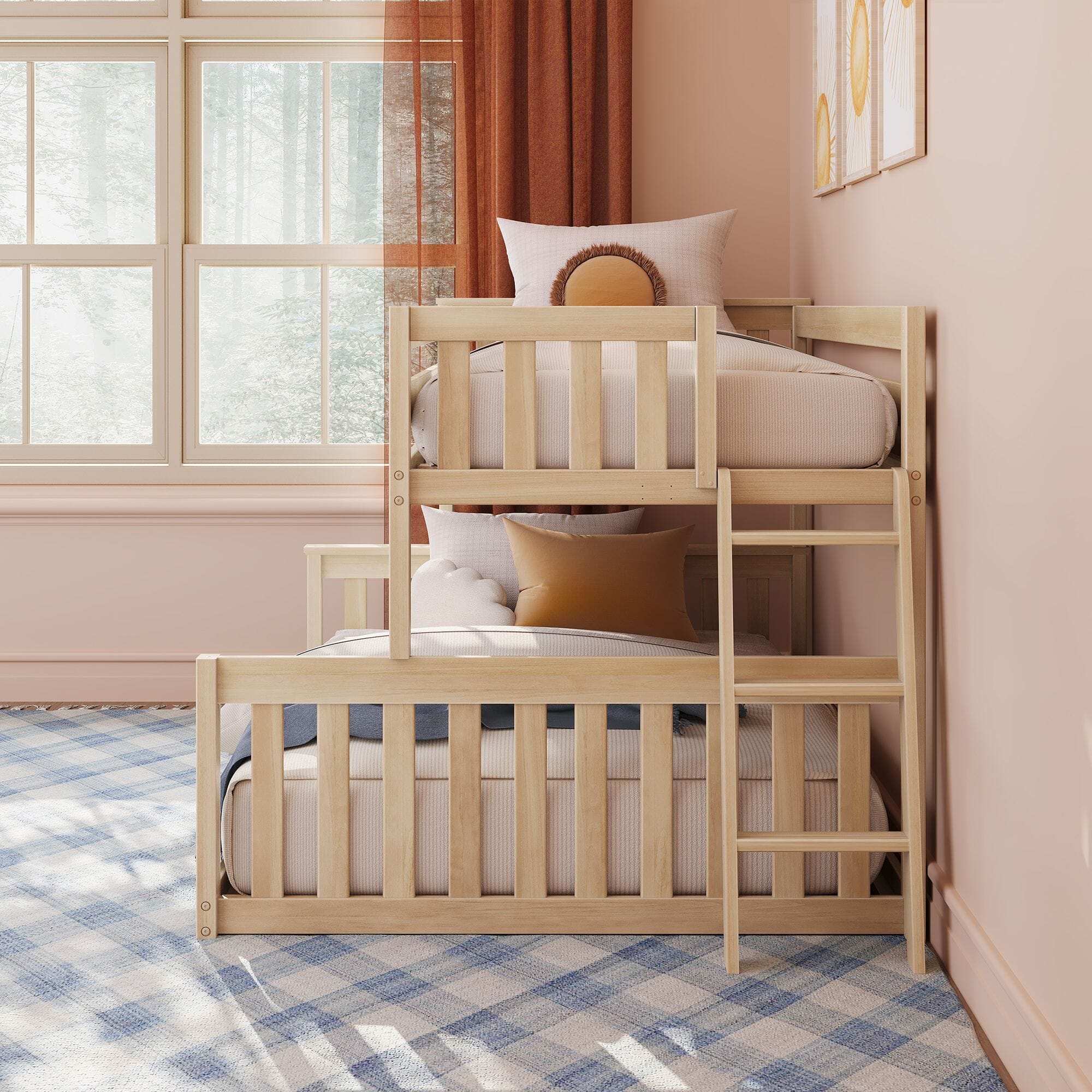 Twin Over Full Low Bunk Bed - Image 16