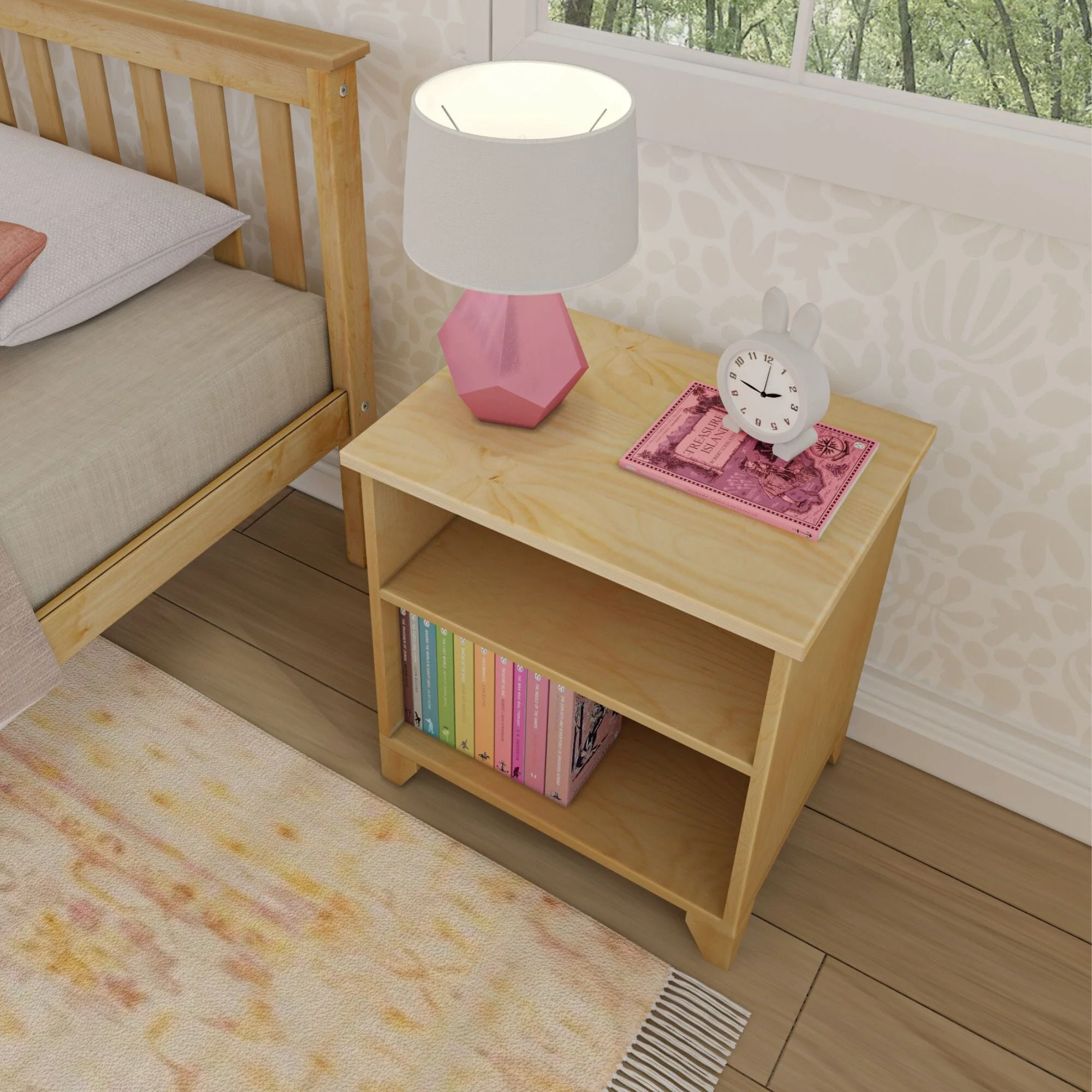 Classic Nightstand with Shelves - Image 21