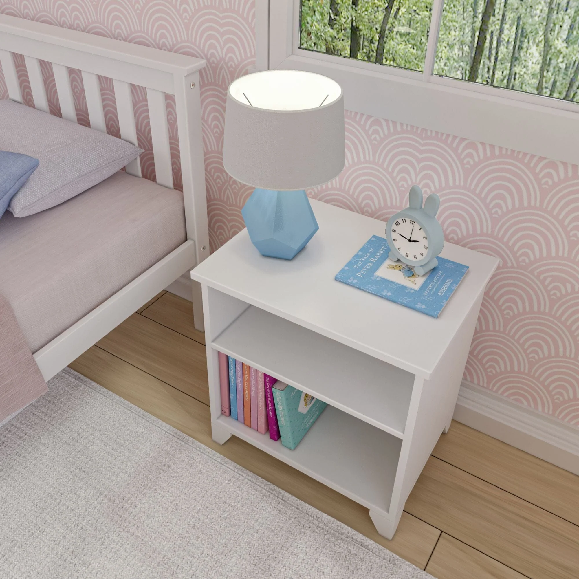 Classic Nightstand with Shelves - Image 22