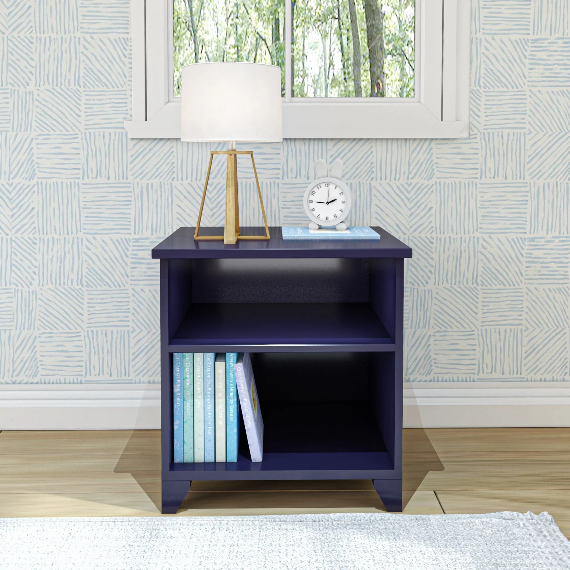 Classic Nightstand with Shelves - Image 9