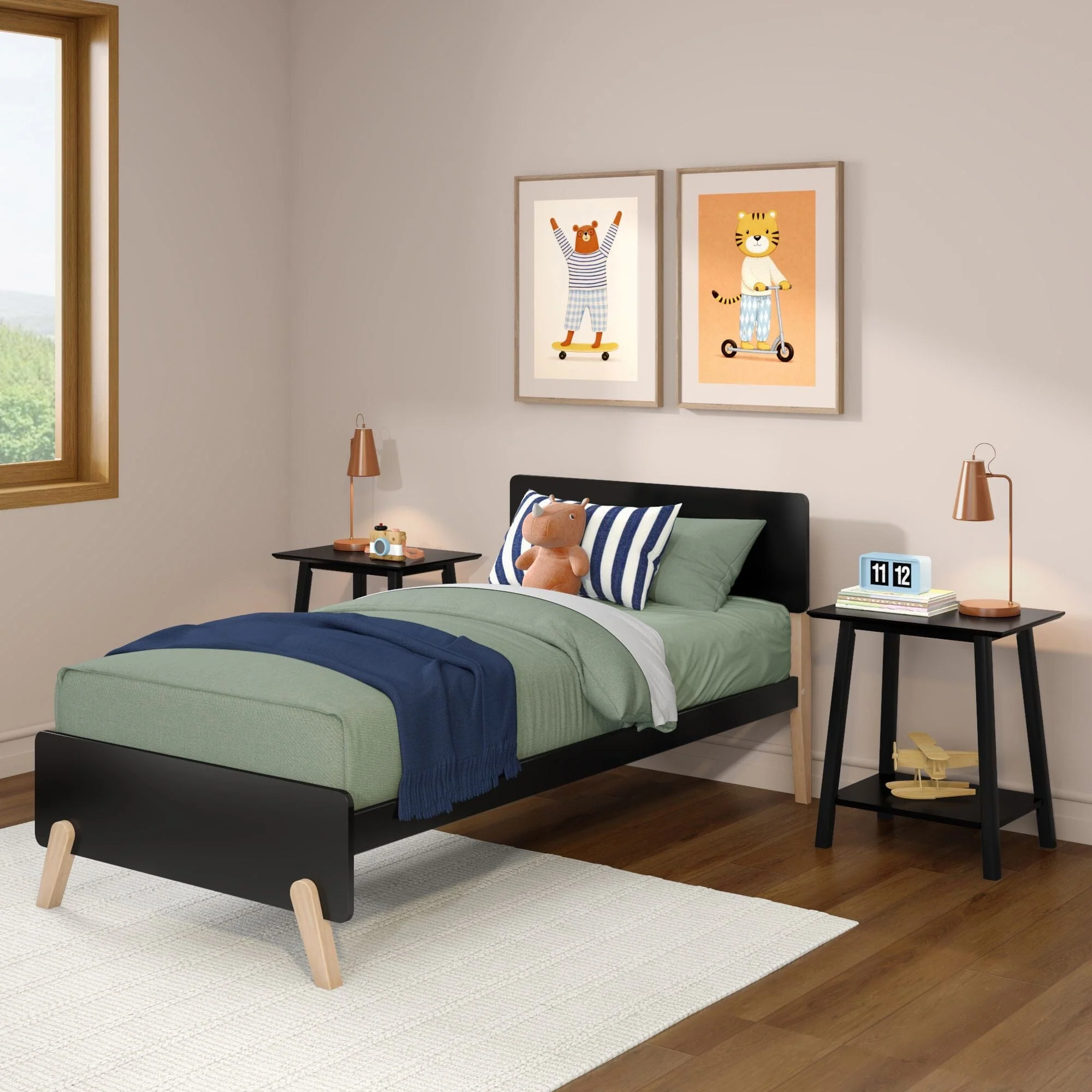 Mid-Century Modern Twin Bed - Image 3