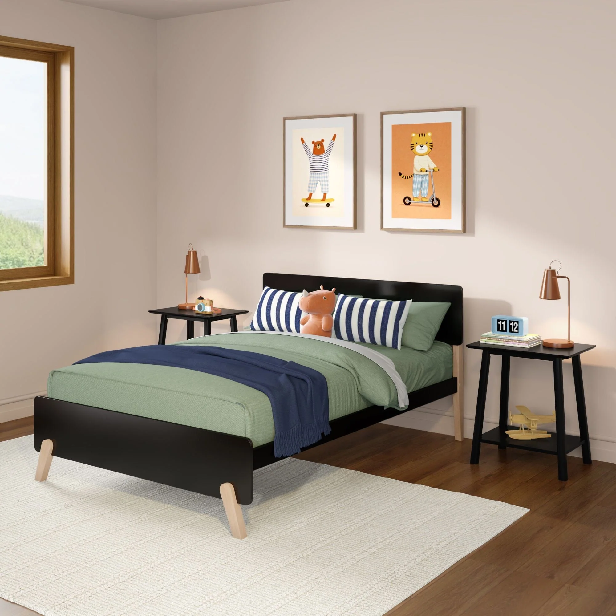 Mid-Century Modern Full Bed - Image 3