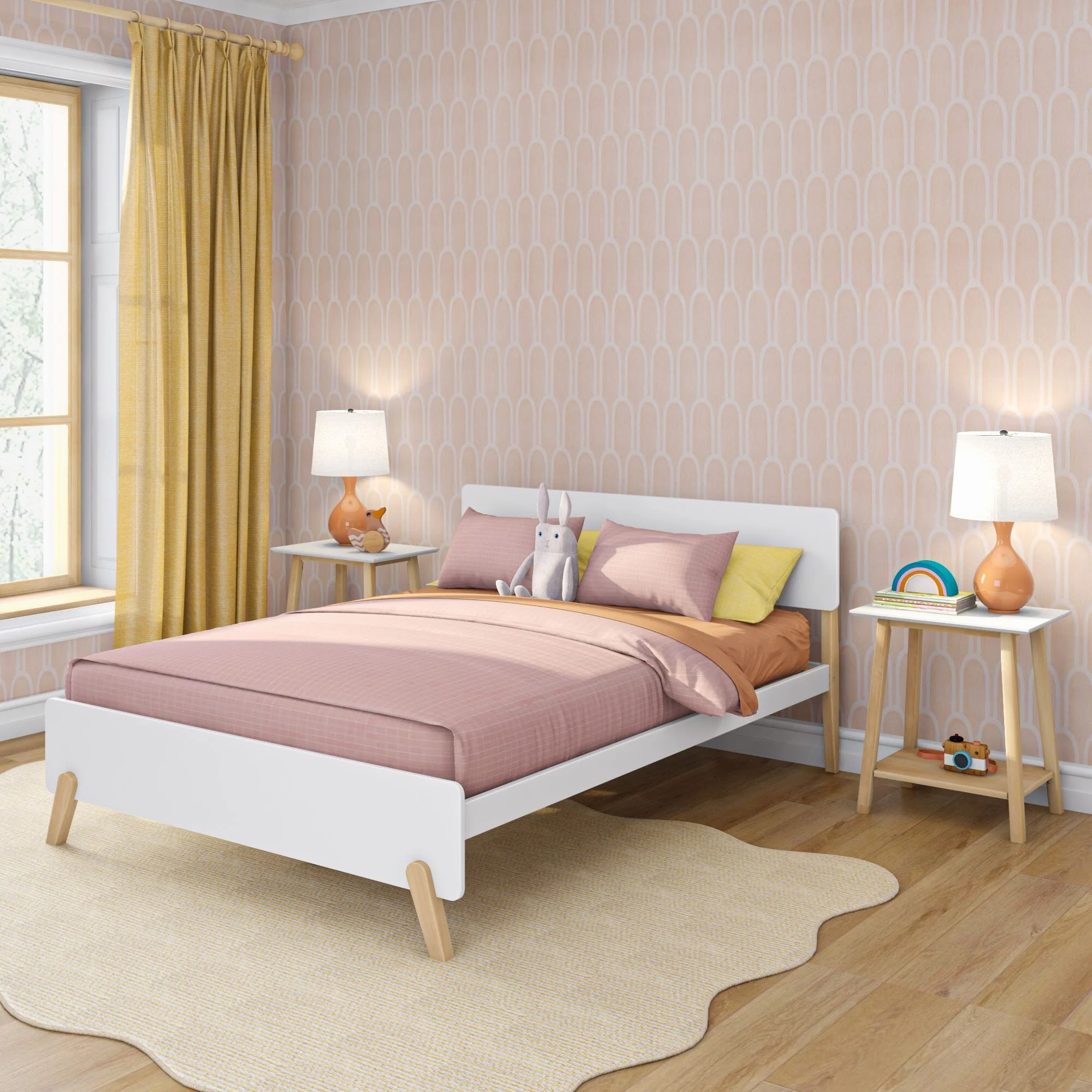 Mid-Century Modern Queen Bed - Image 5