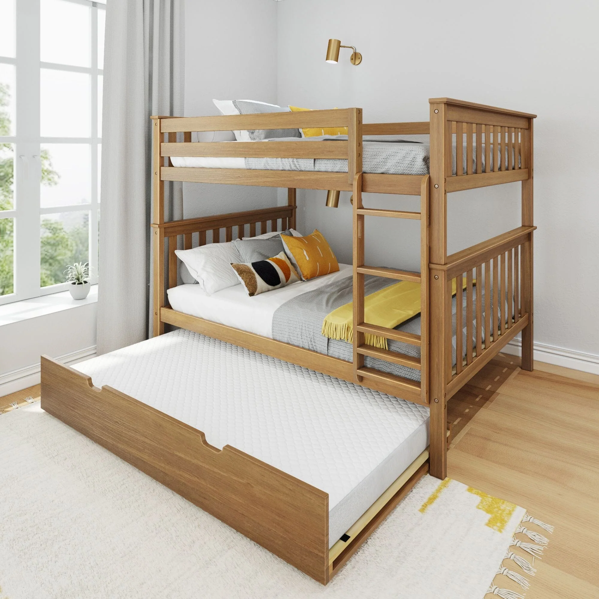 Full Over Full Bunk Bed With Trundle - Image 5