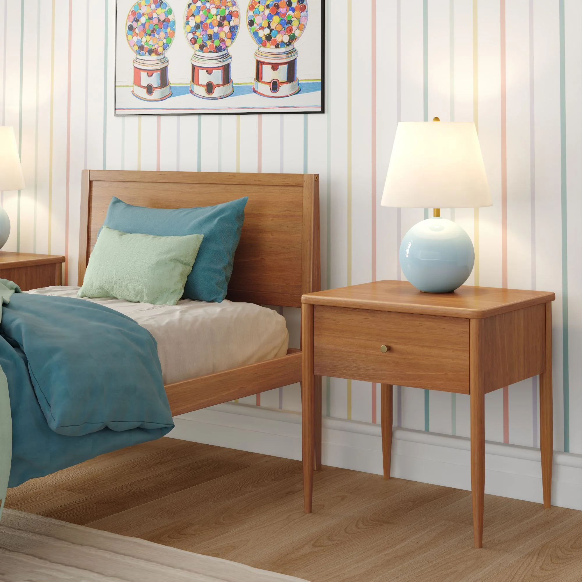 Hudson 1-Drawer Nightstand - Image 3