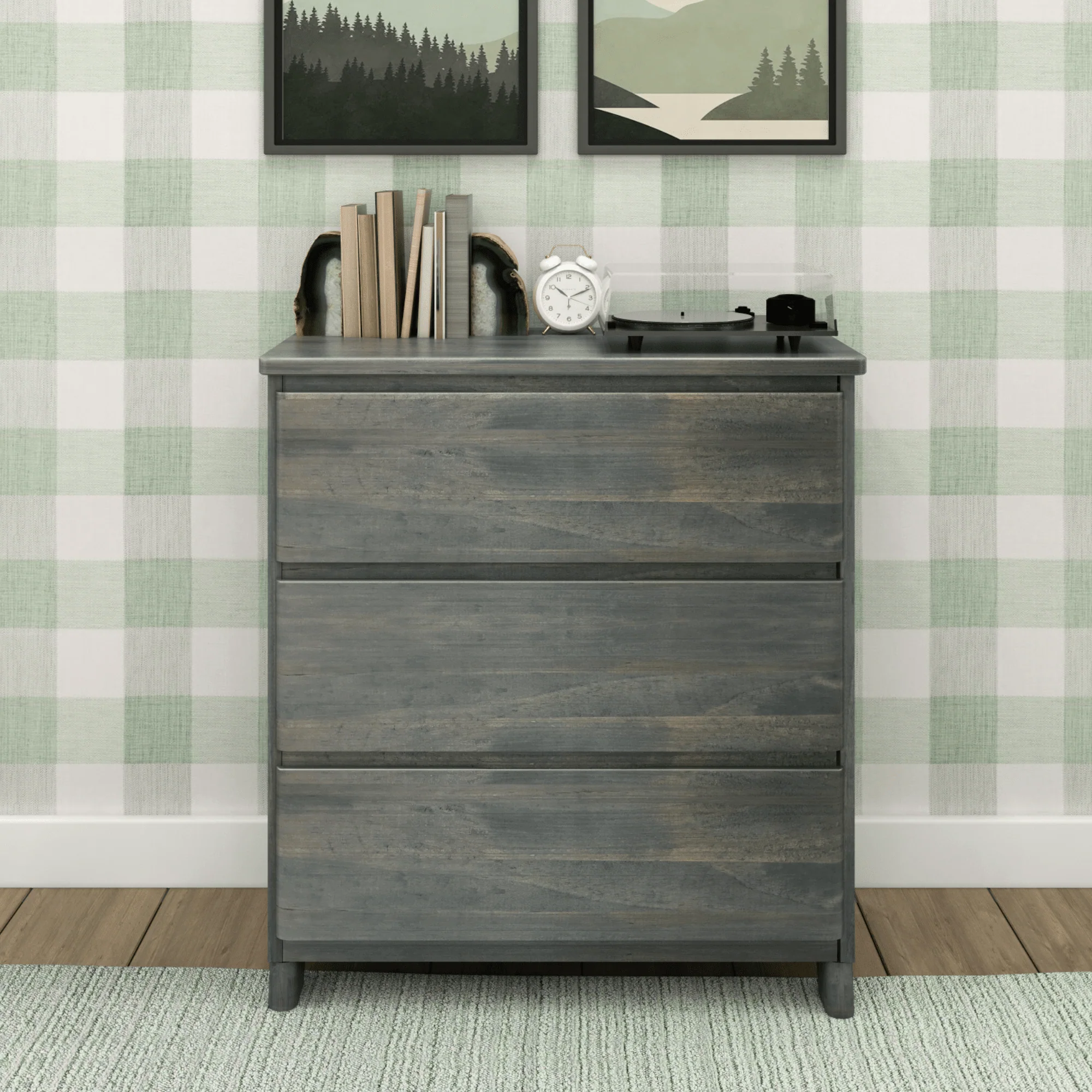Modern Farmhouse 3-Drawer Dresser - Image 3