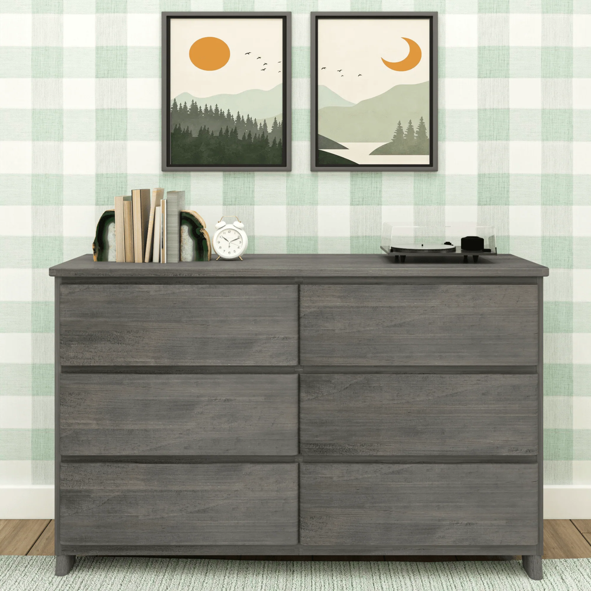 Modern Farmhouse 6-Drawer Dresser - Image 4