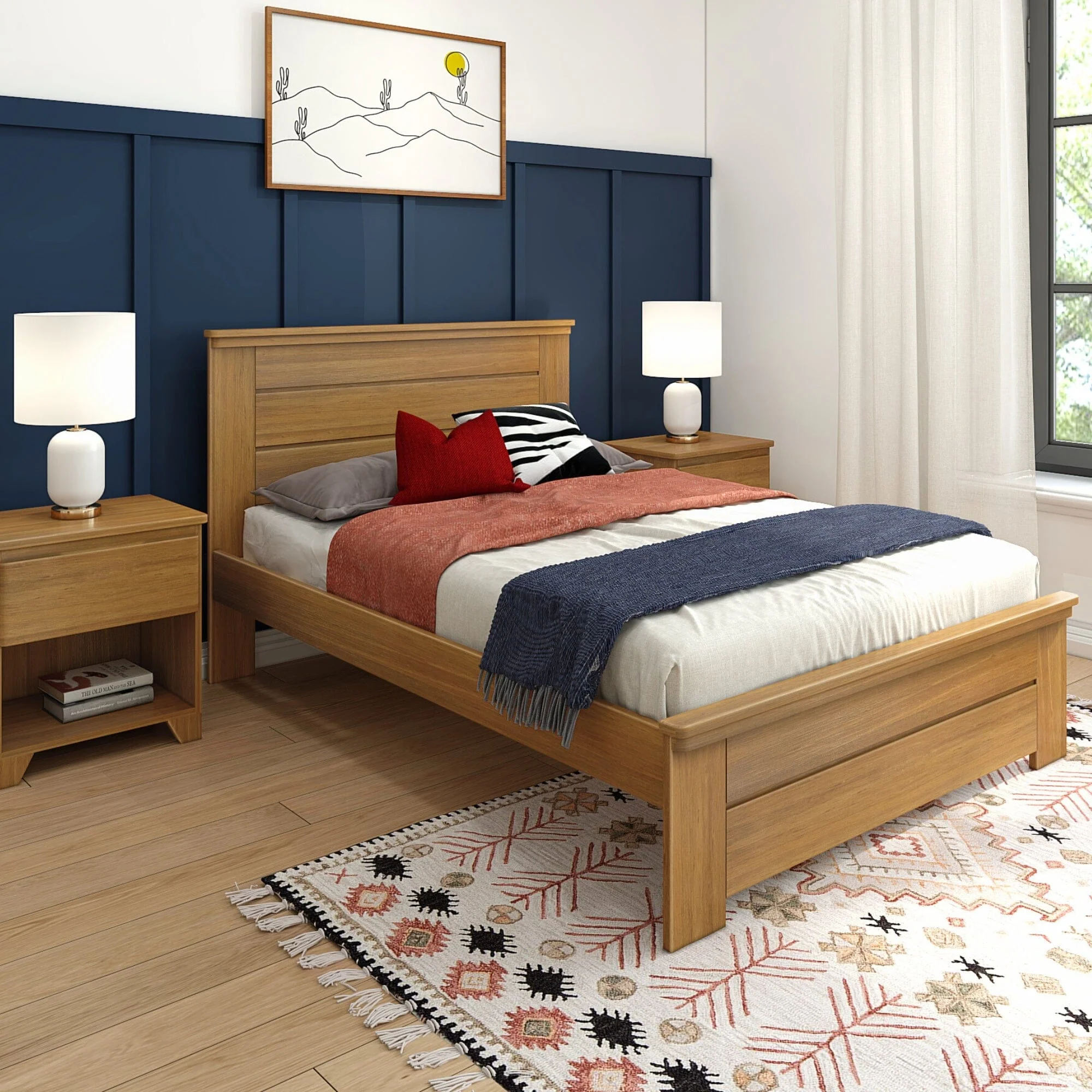 Modern Farmhouse Full Panel Bed - Image 3
