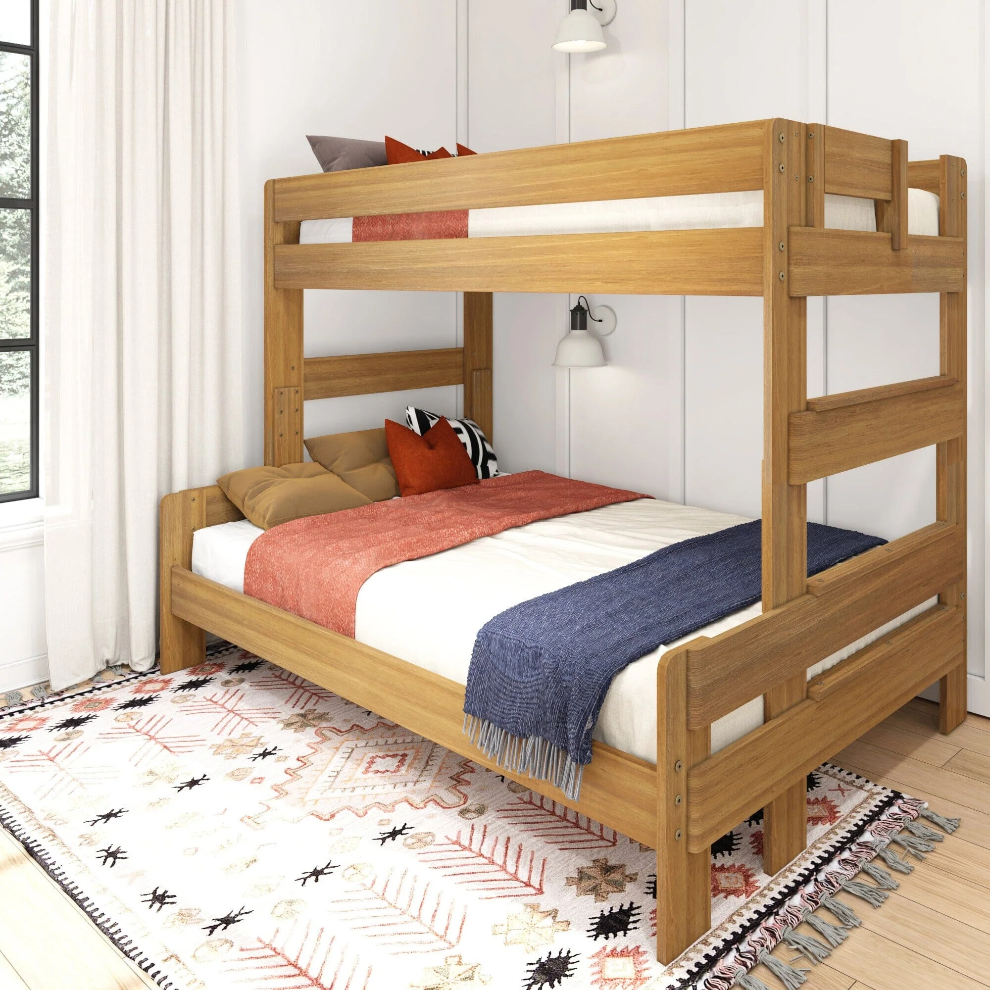 Modern Farmhouse Twin Over Full Bunk Bed - Image 4