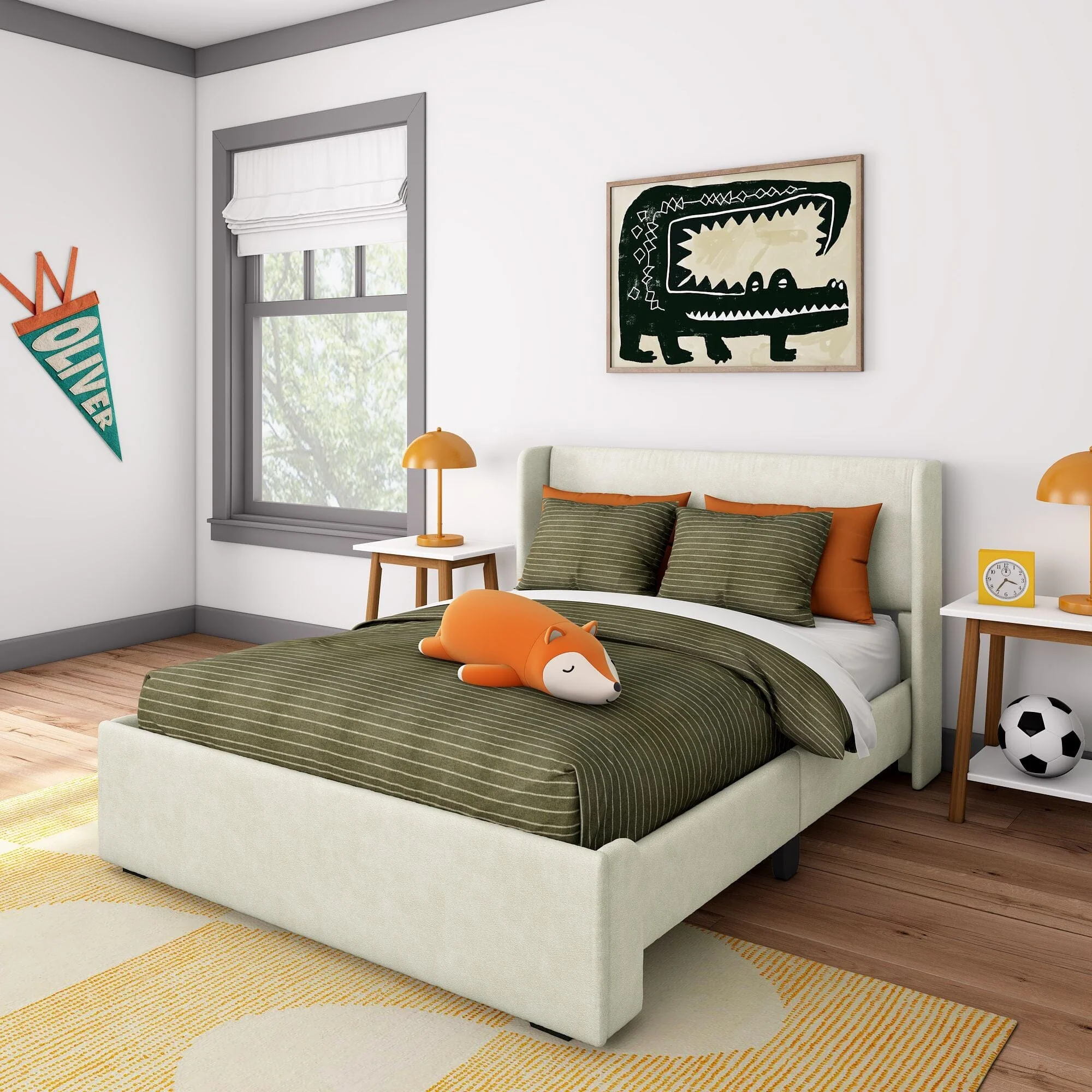 Nicholas Upholstered Full Bed - Image 2