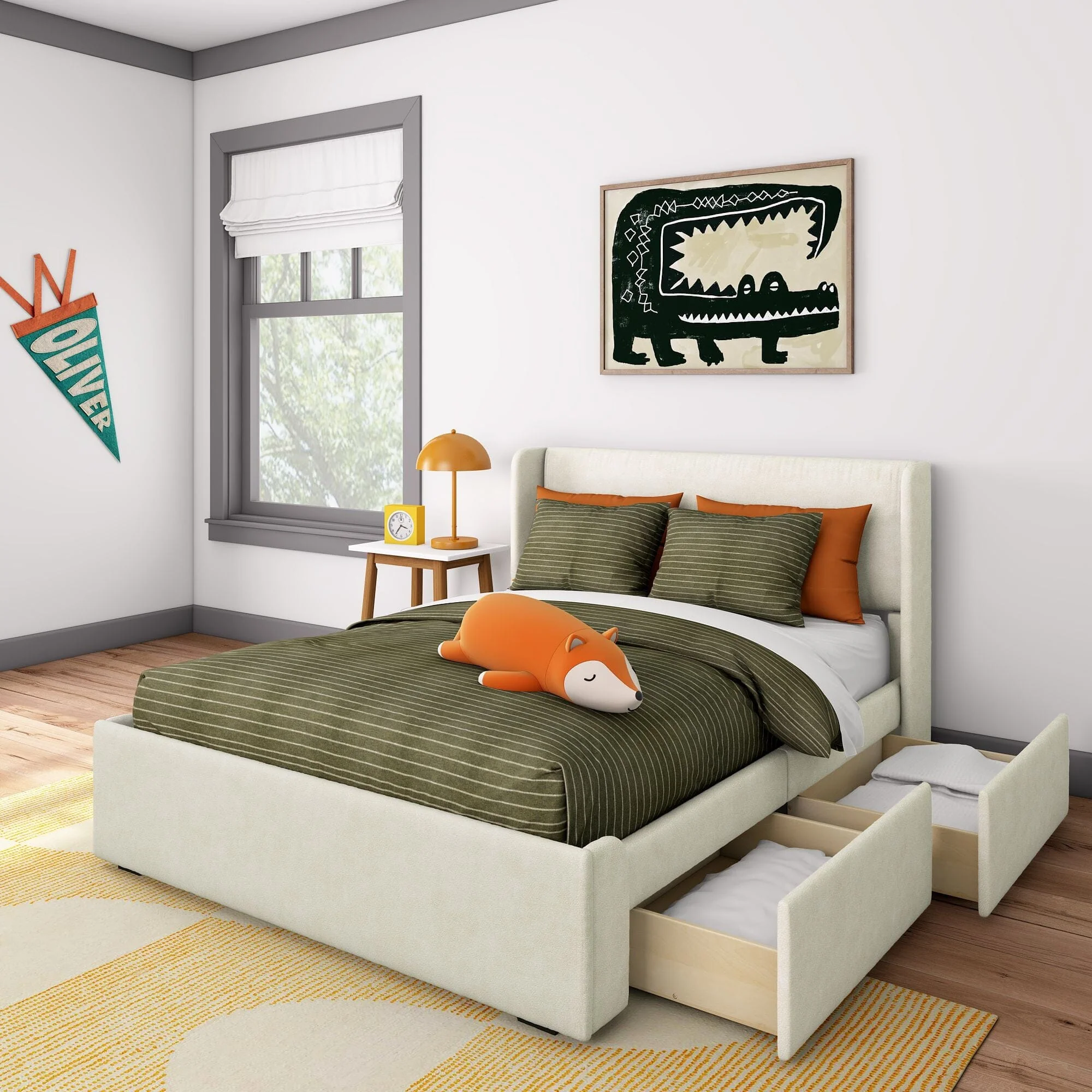 Nicholas Upholstered Full Bed - Image 5