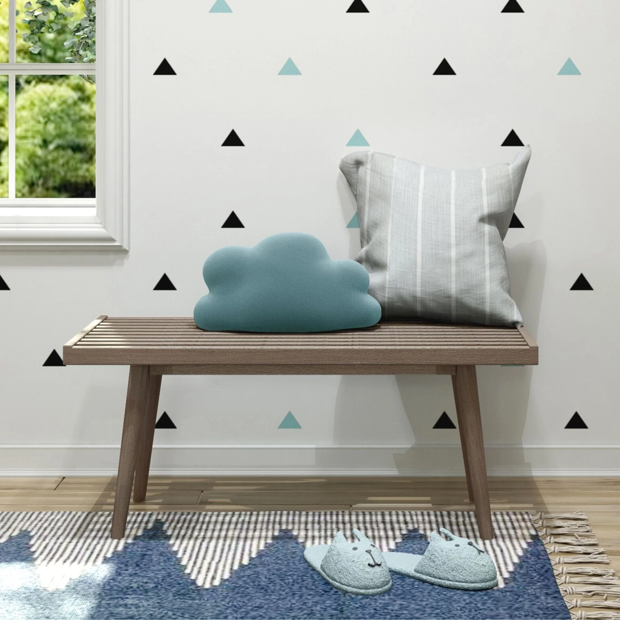 Solid Wood Medium Bench - Image 4