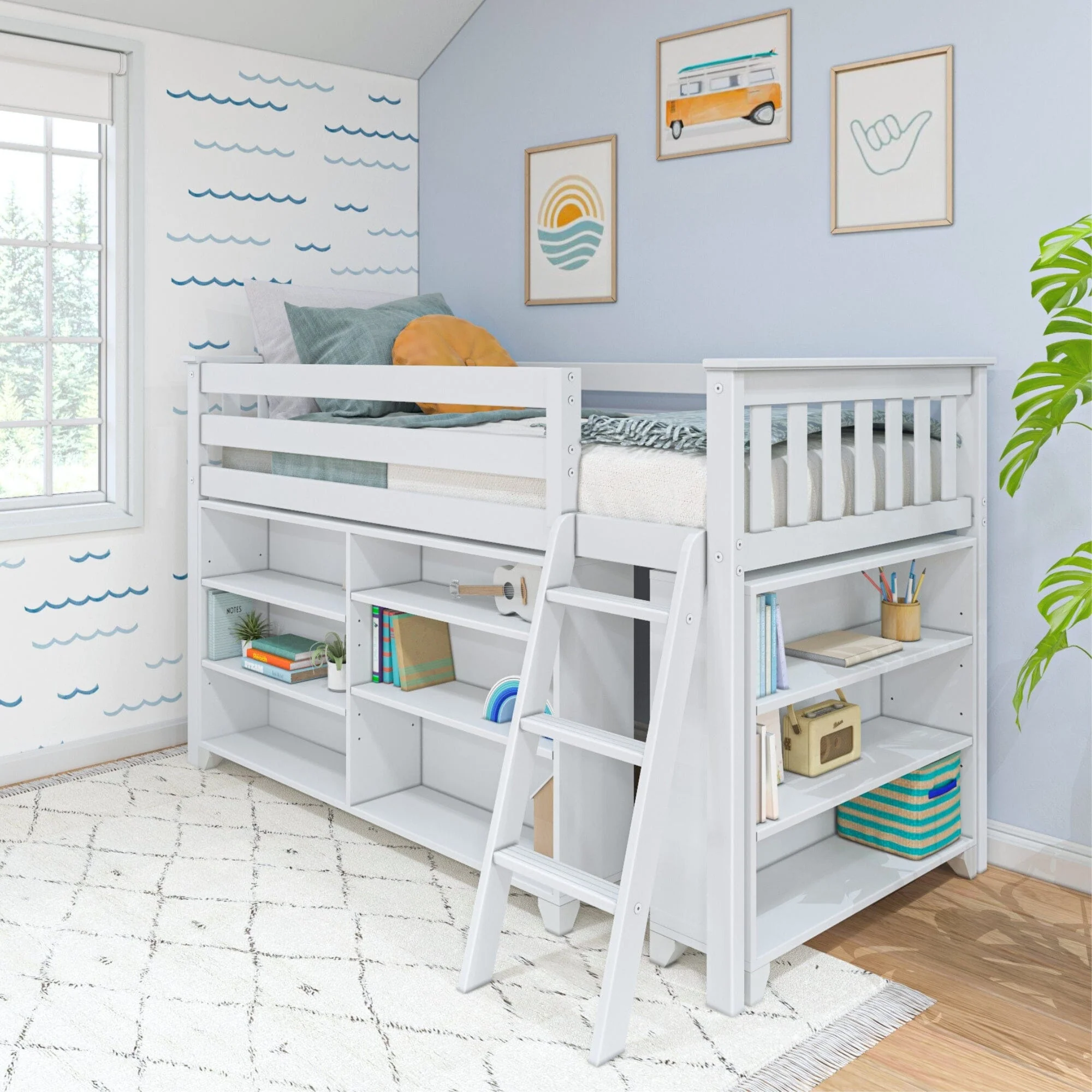 (Combined Listing) Twin Low Loft Bed with Features - Image 6