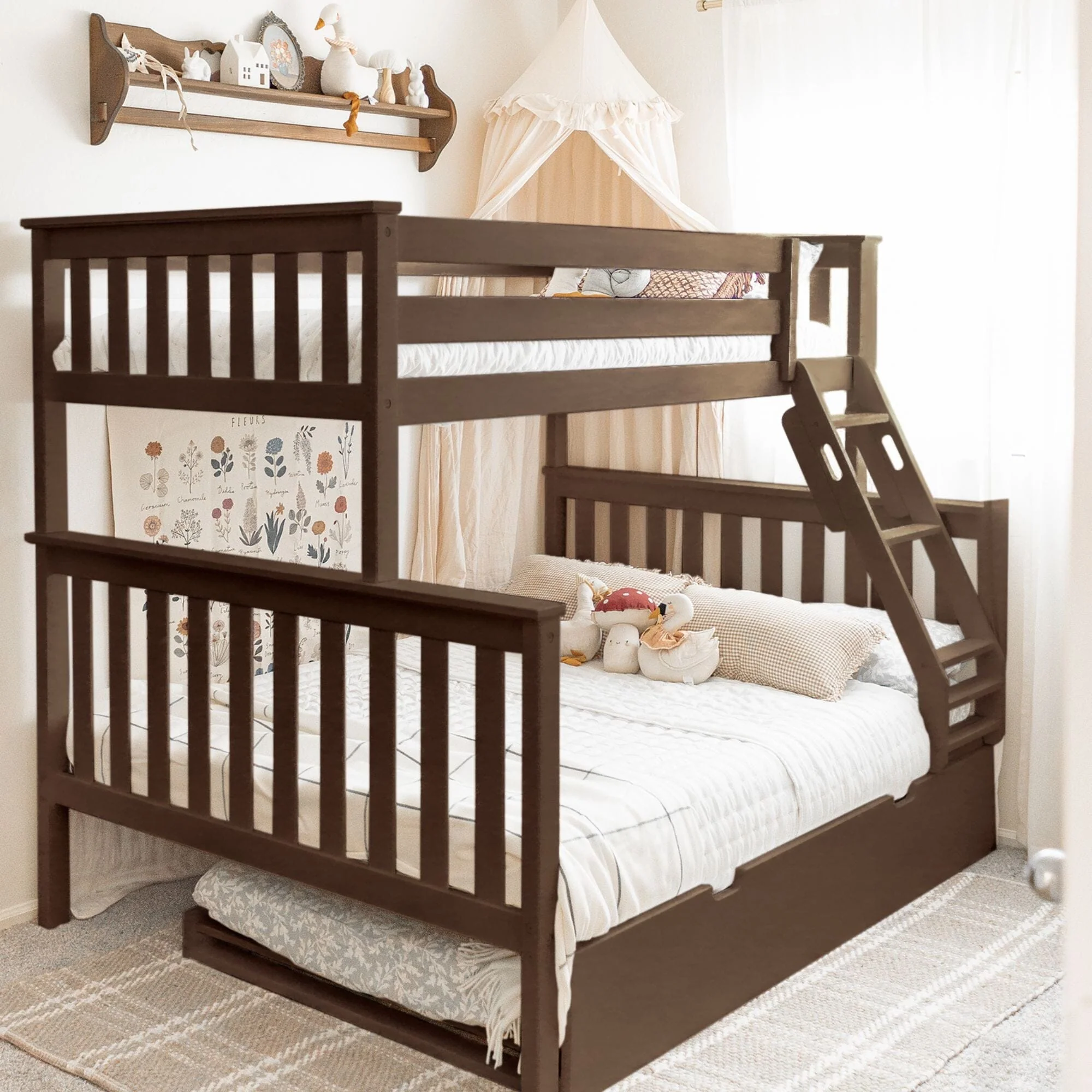 Twin Over Full Bunk Bed With Trundle - Image 5