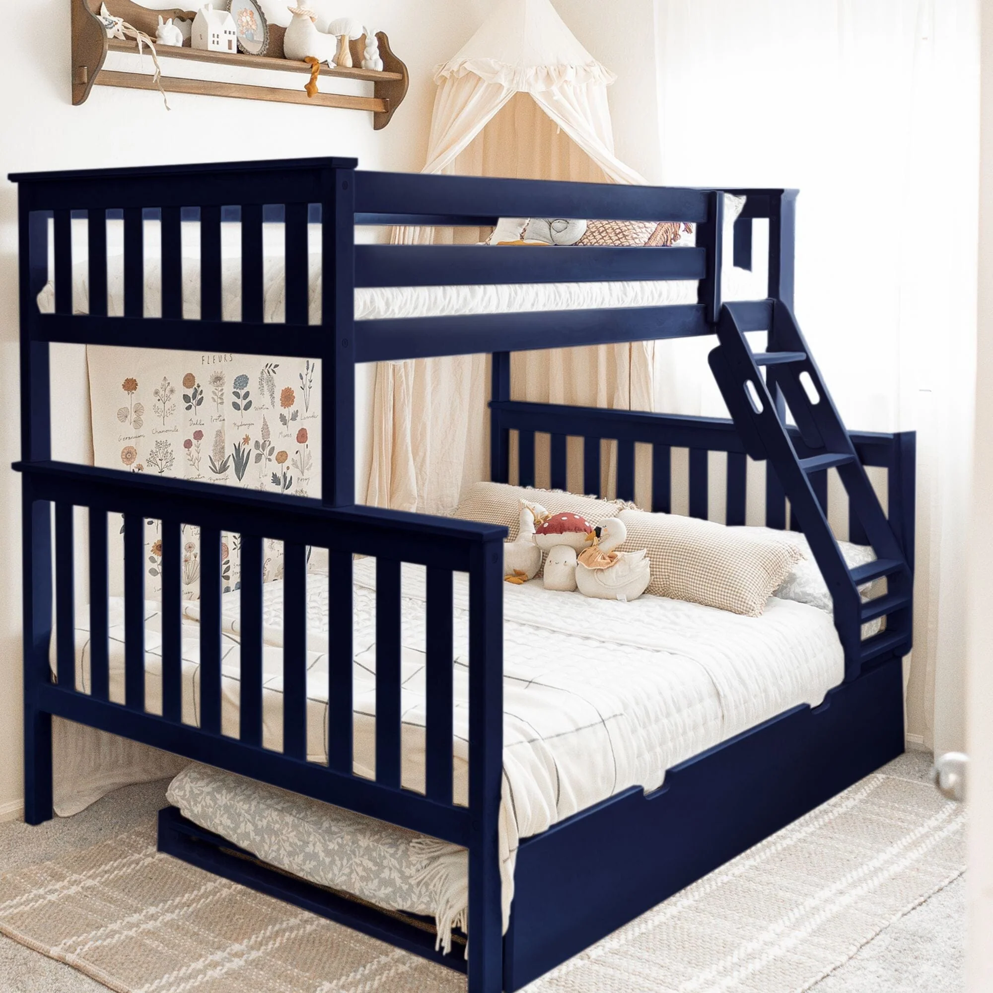 Twin Over Full Bunk Bed With Trundle - Image 3