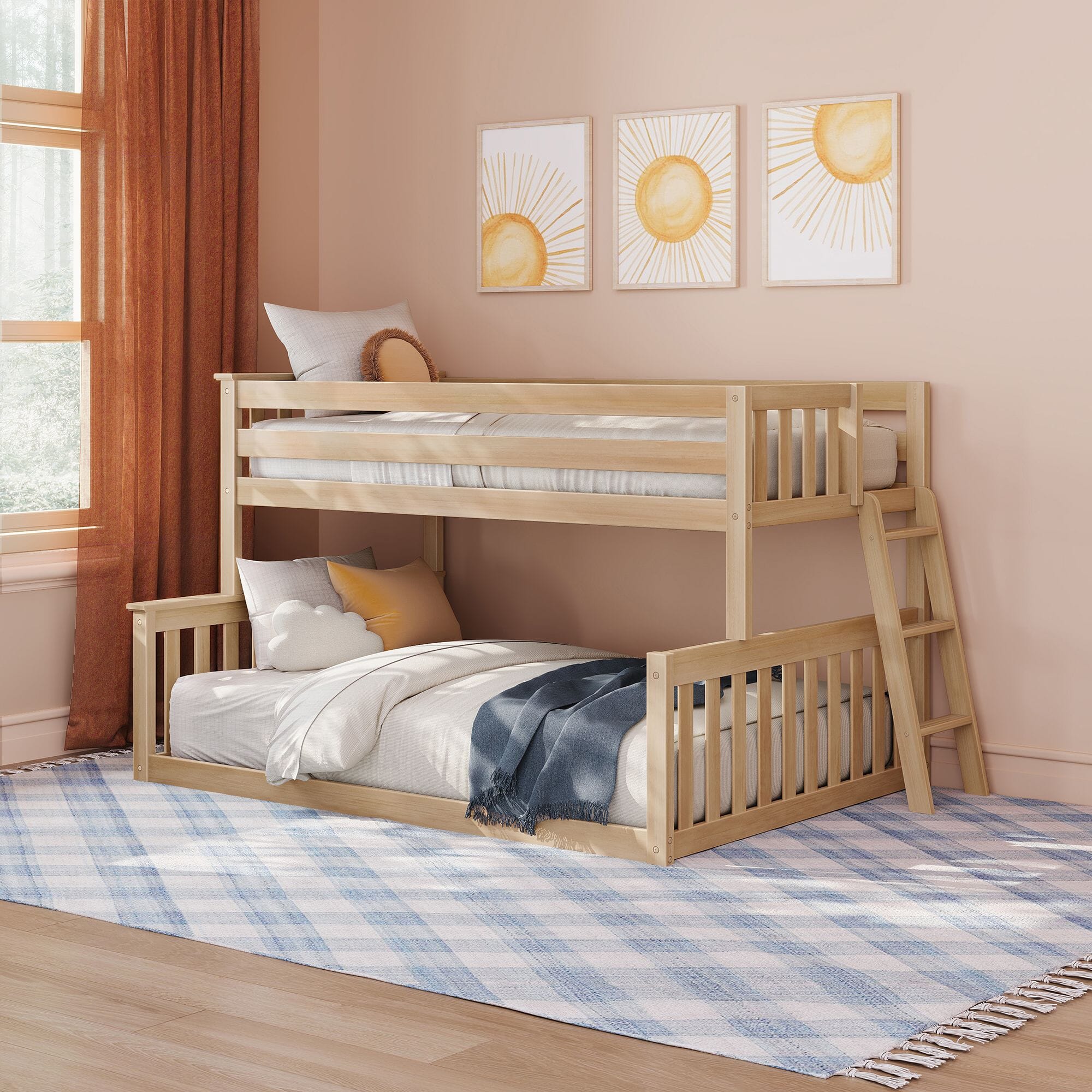 Twin Over Full Low Bunk Bed - Image 3