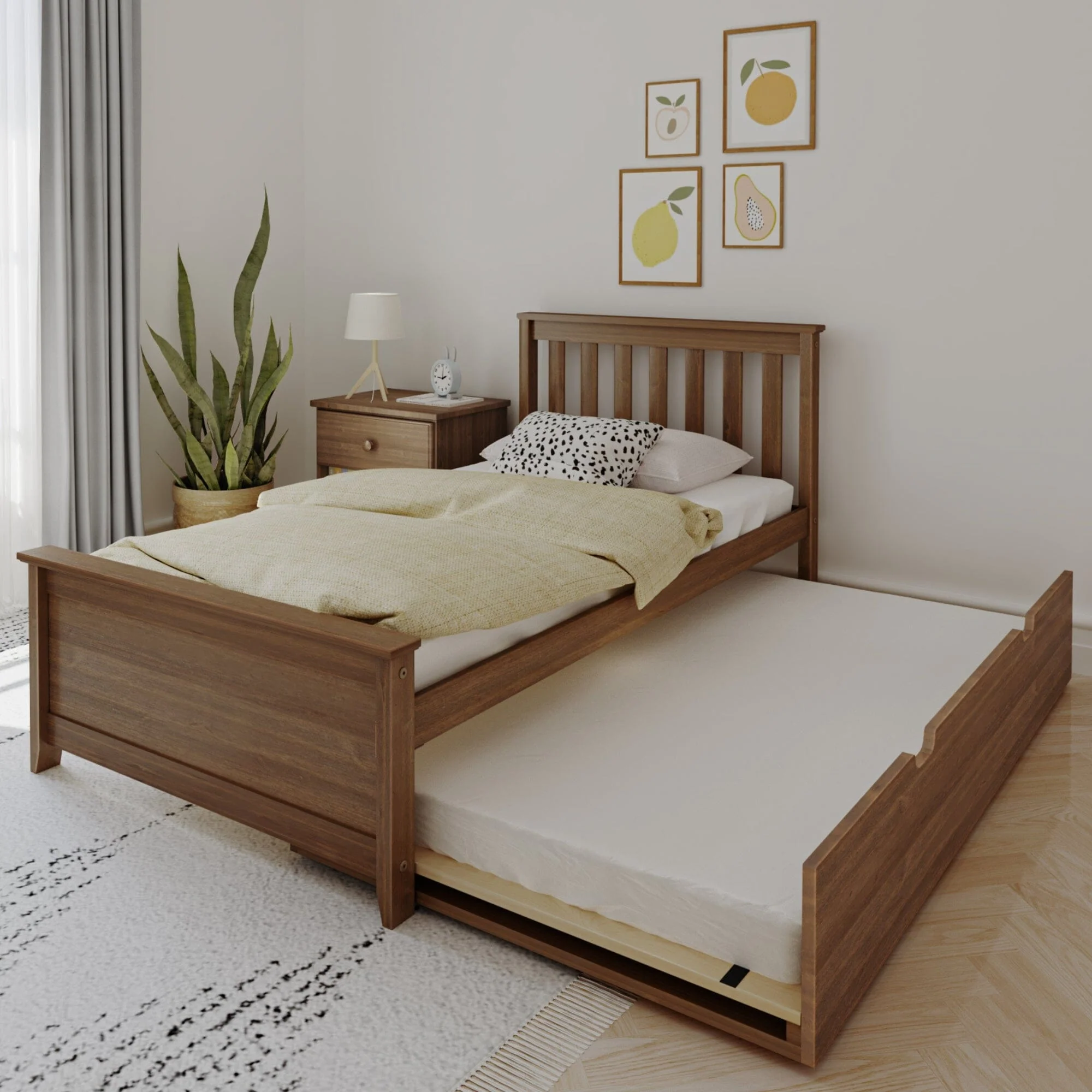 Twin Slatted Bed With Trundle - Image 6