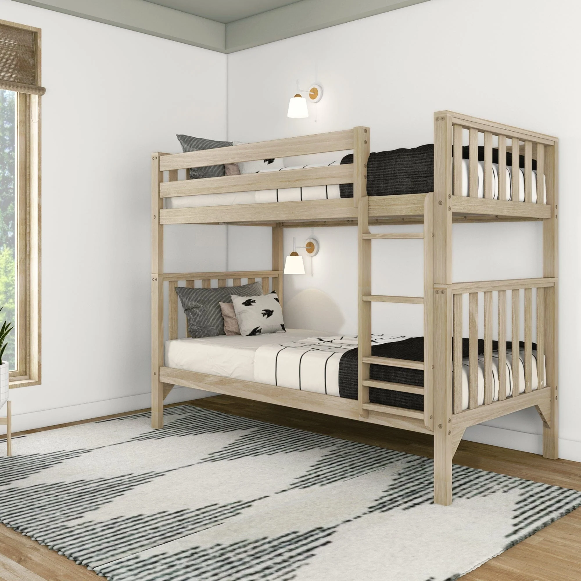 Scandinavian Twin Over Twin Bunk Bed - Image 2