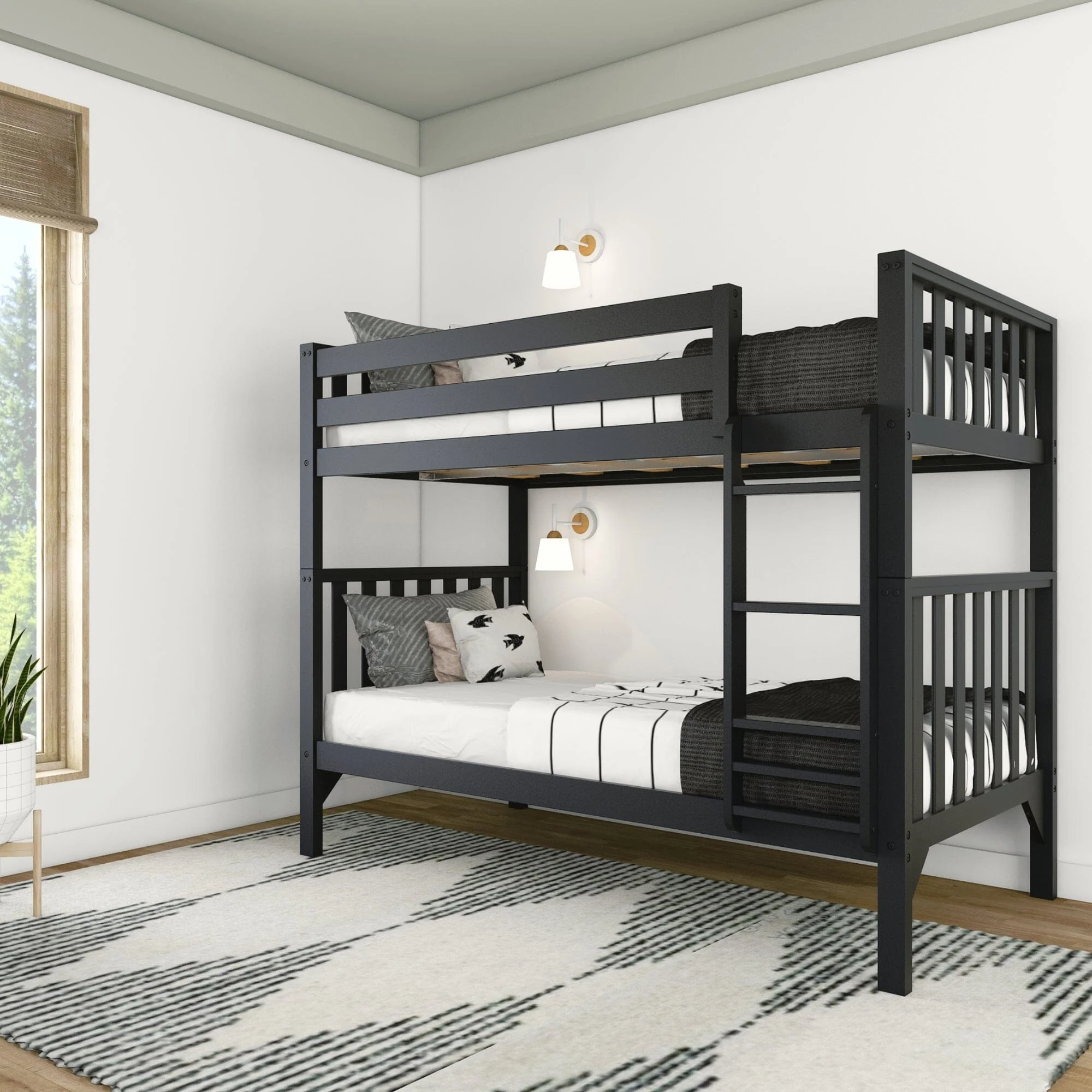 Scandinavian Twin Over Twin Bunk Bed - Image 3