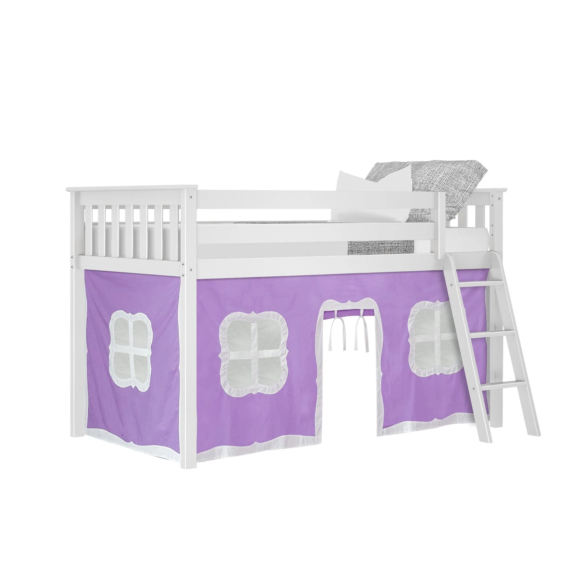 Cotton Underbed Curtain with Fancy Windows - Image 4