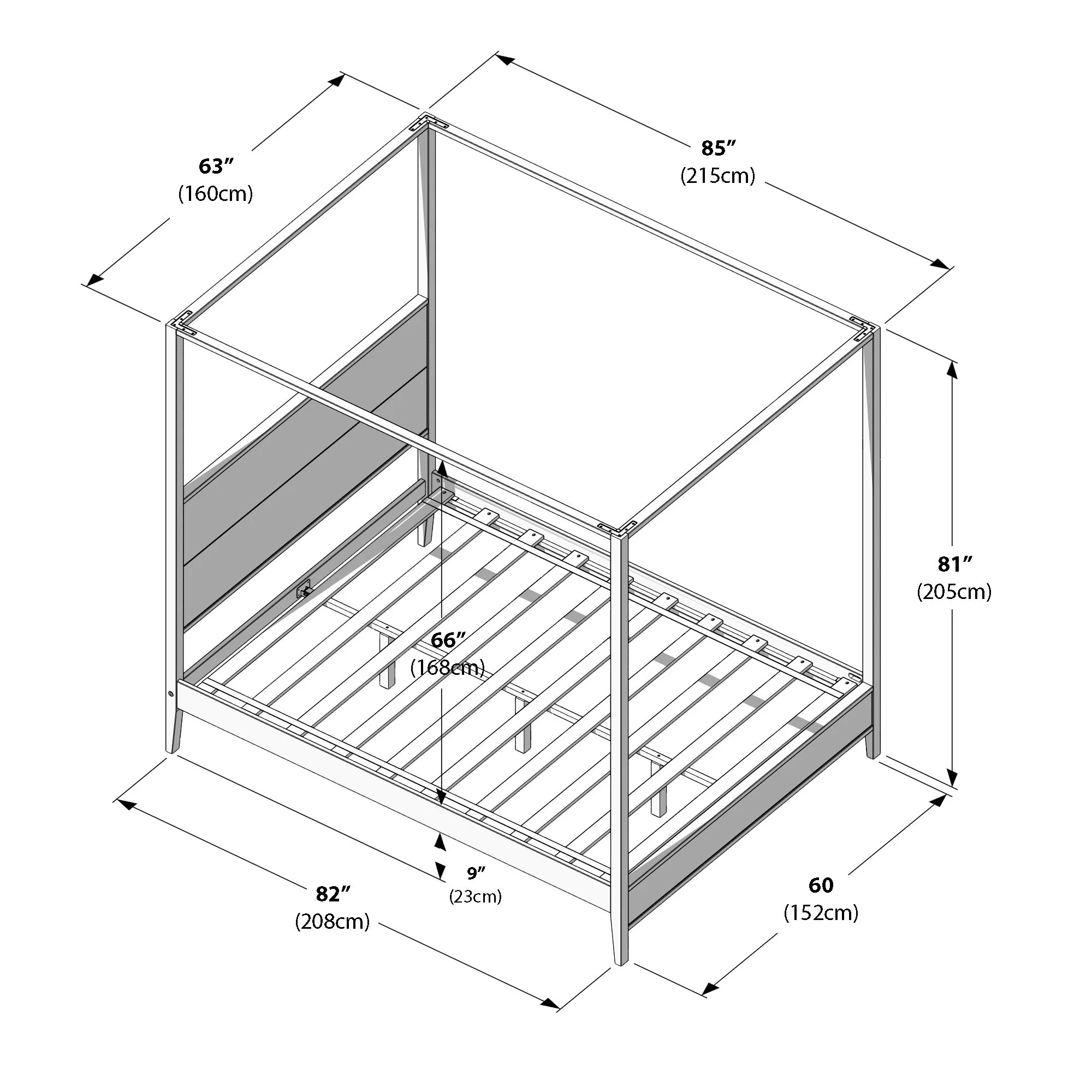 Dylan Queen Canopy Bed - Image 27
