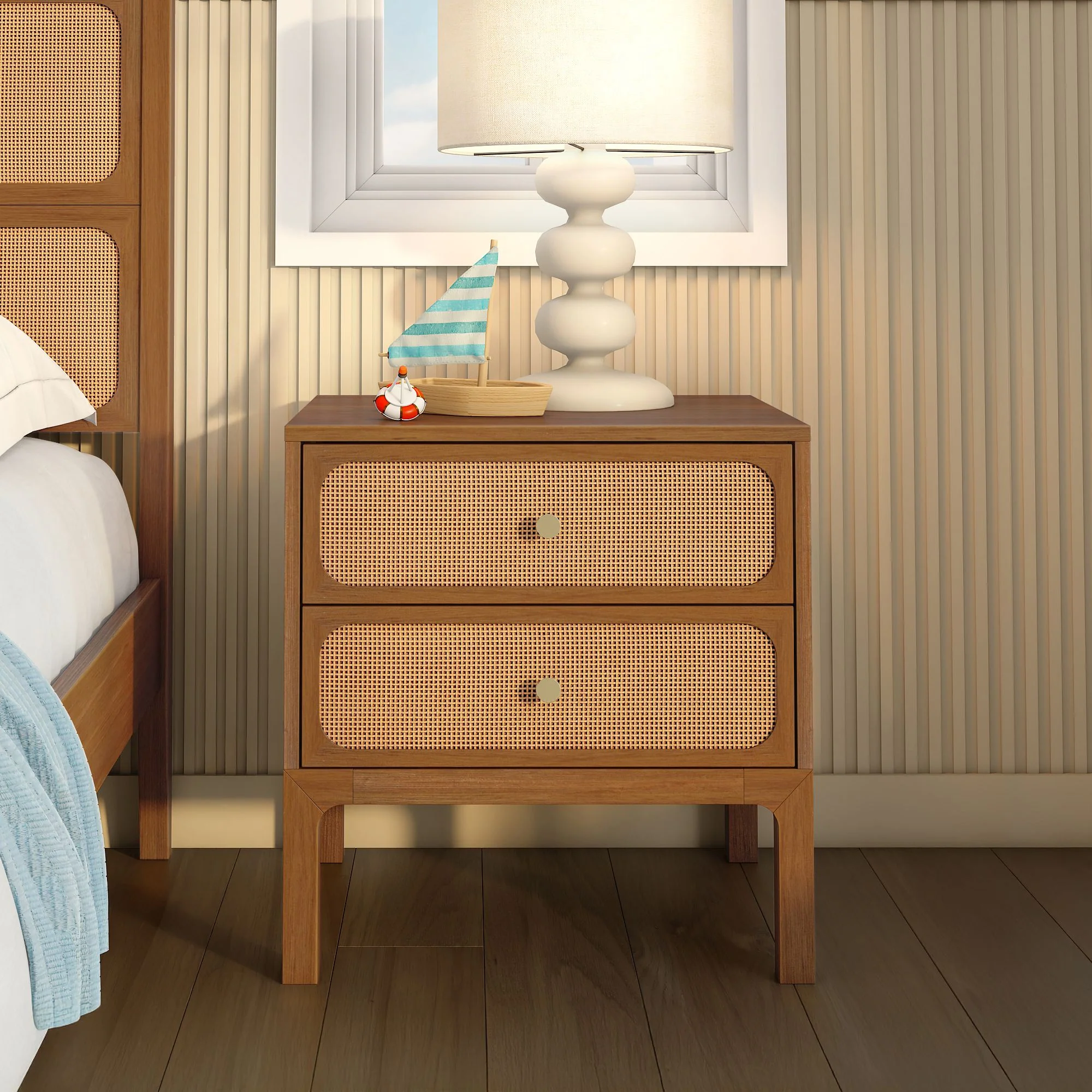 Ellis 2-Drawer Nightstand - Image 3