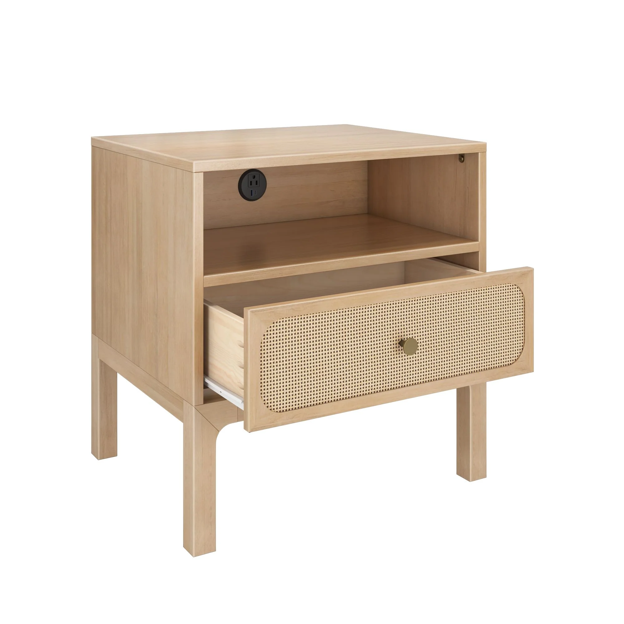 Ellis Nightstand With Charging Station - Image 7