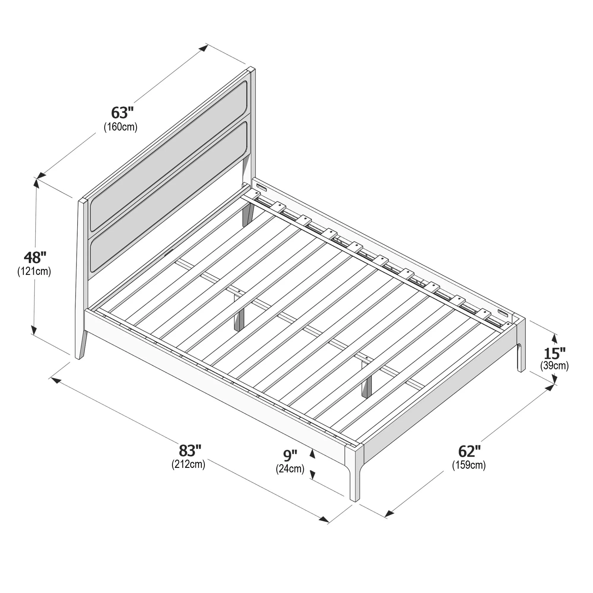 Ellis Queen Bed - Image 12