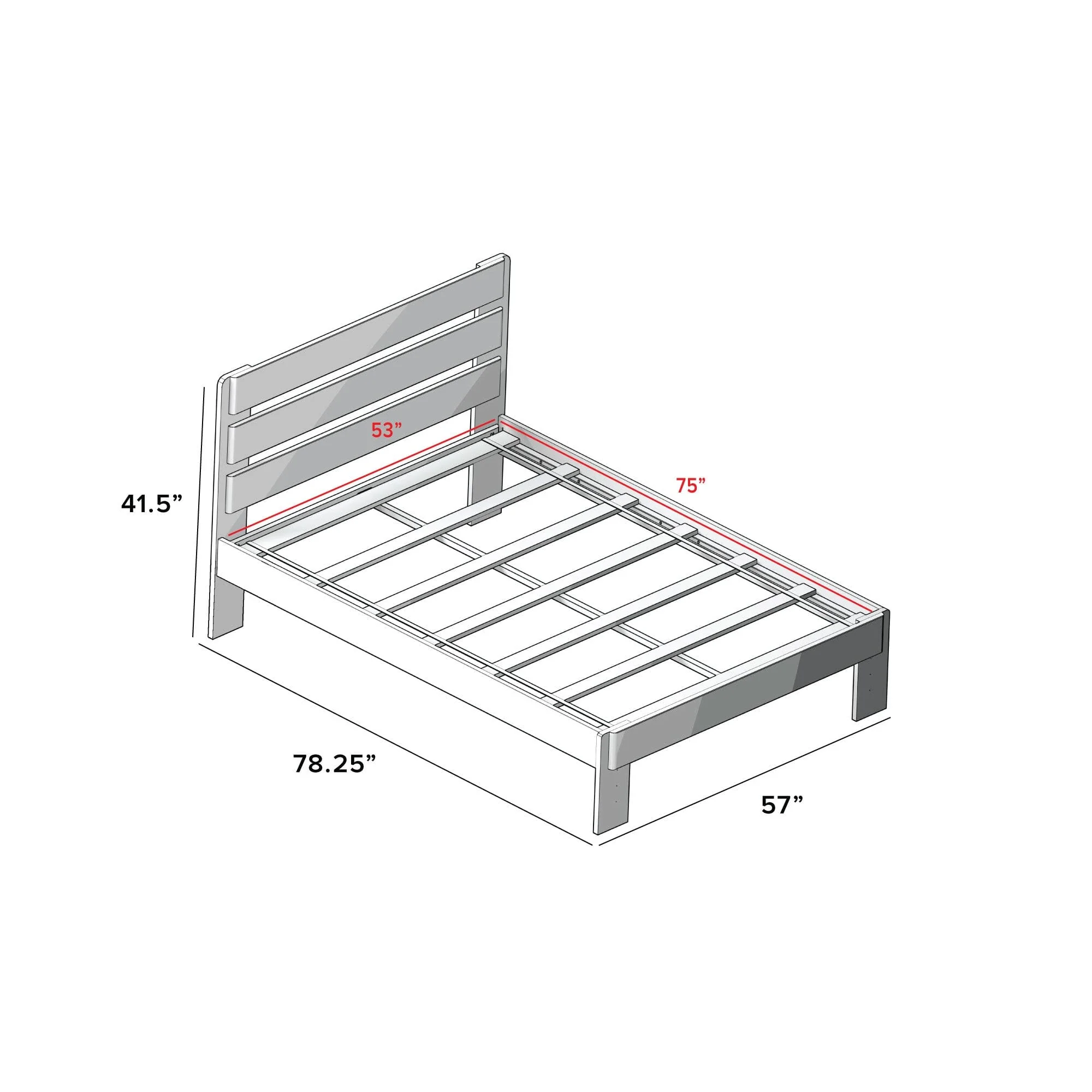 Modern Farmhouse Full Plank Bed - Image 12