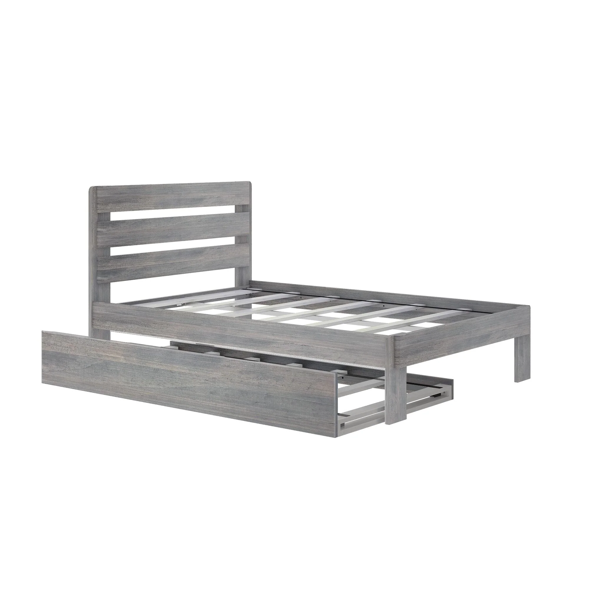 Modern Farmhouse Full Plank Bed With Trundle - Image 4