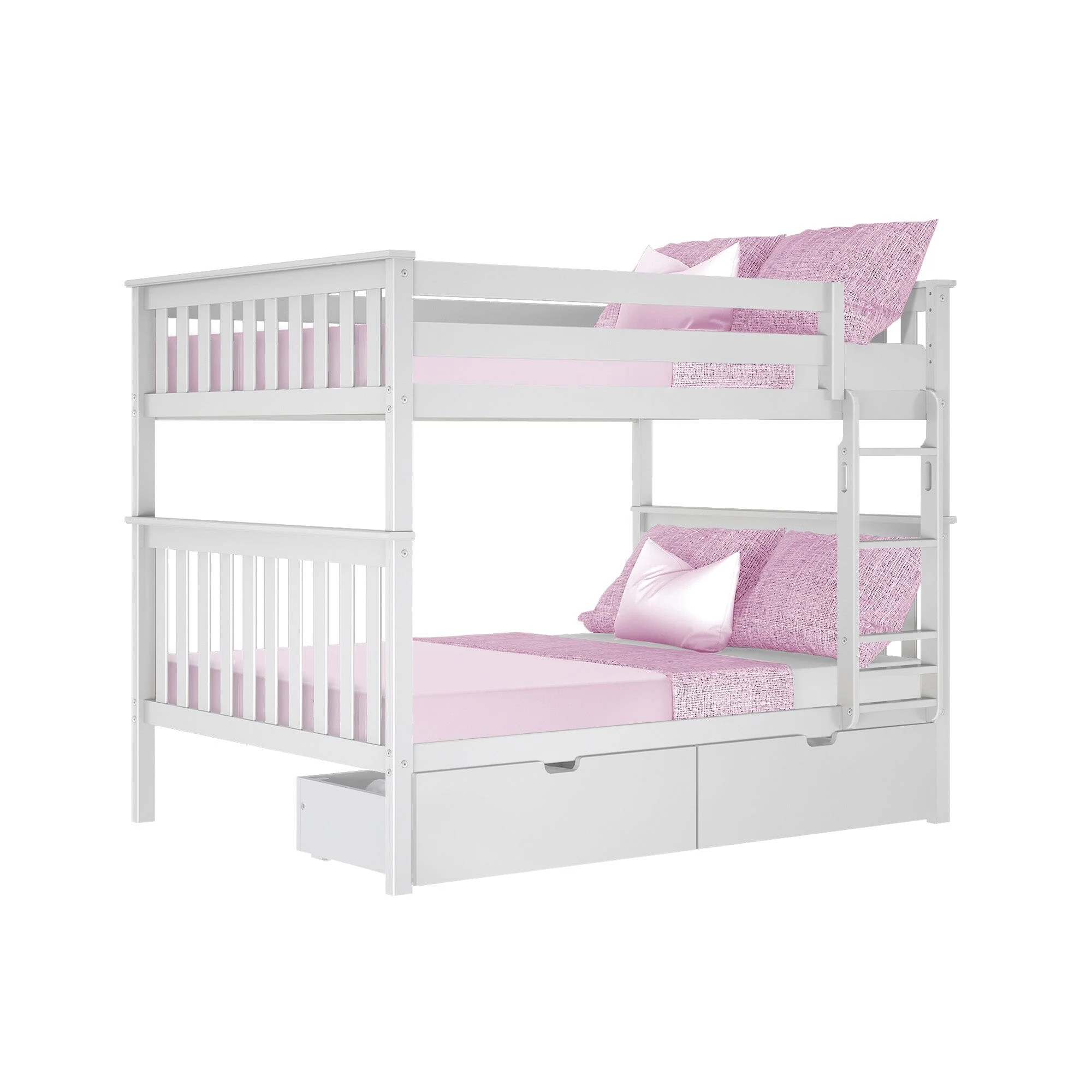 Full Over Full Bunk Bed With Storage Drawers - Image 5
