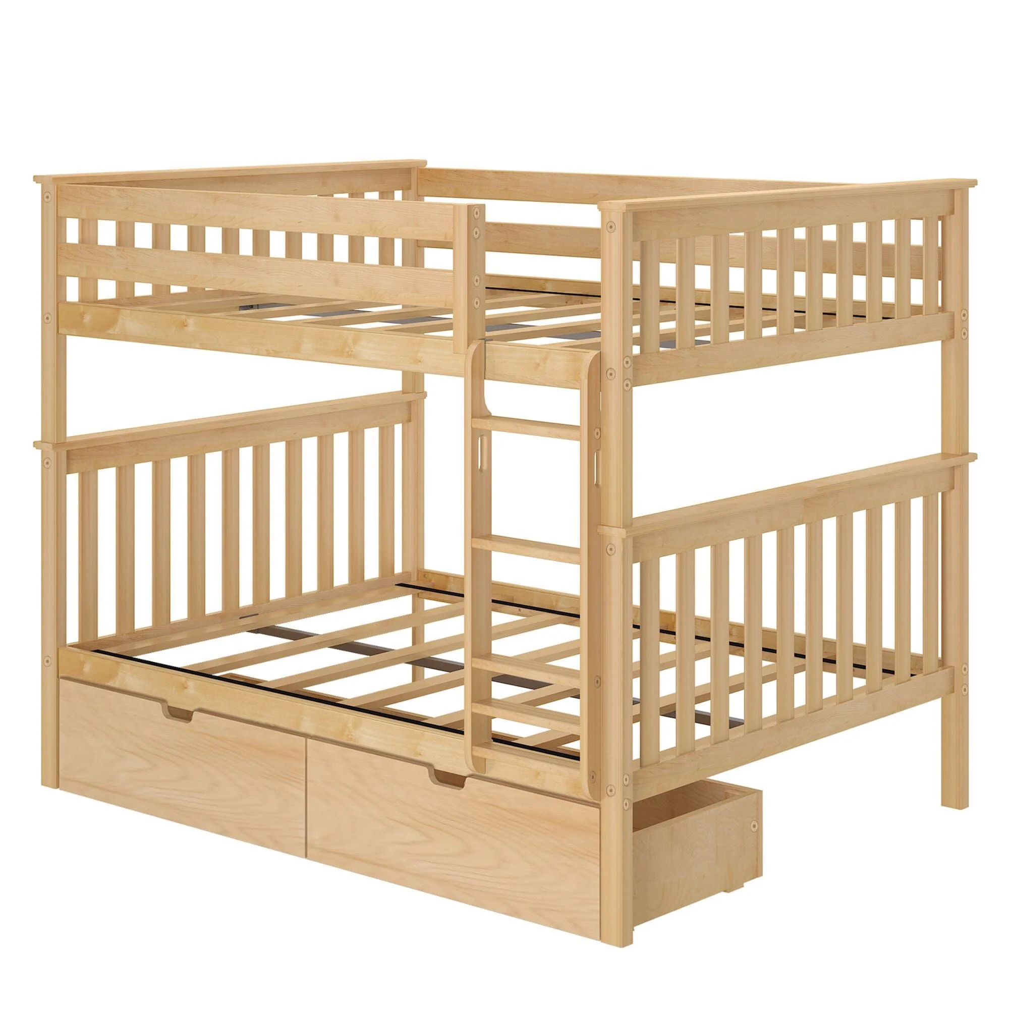 Full Over Full Bunk Bed With Storage Drawers - Image 8