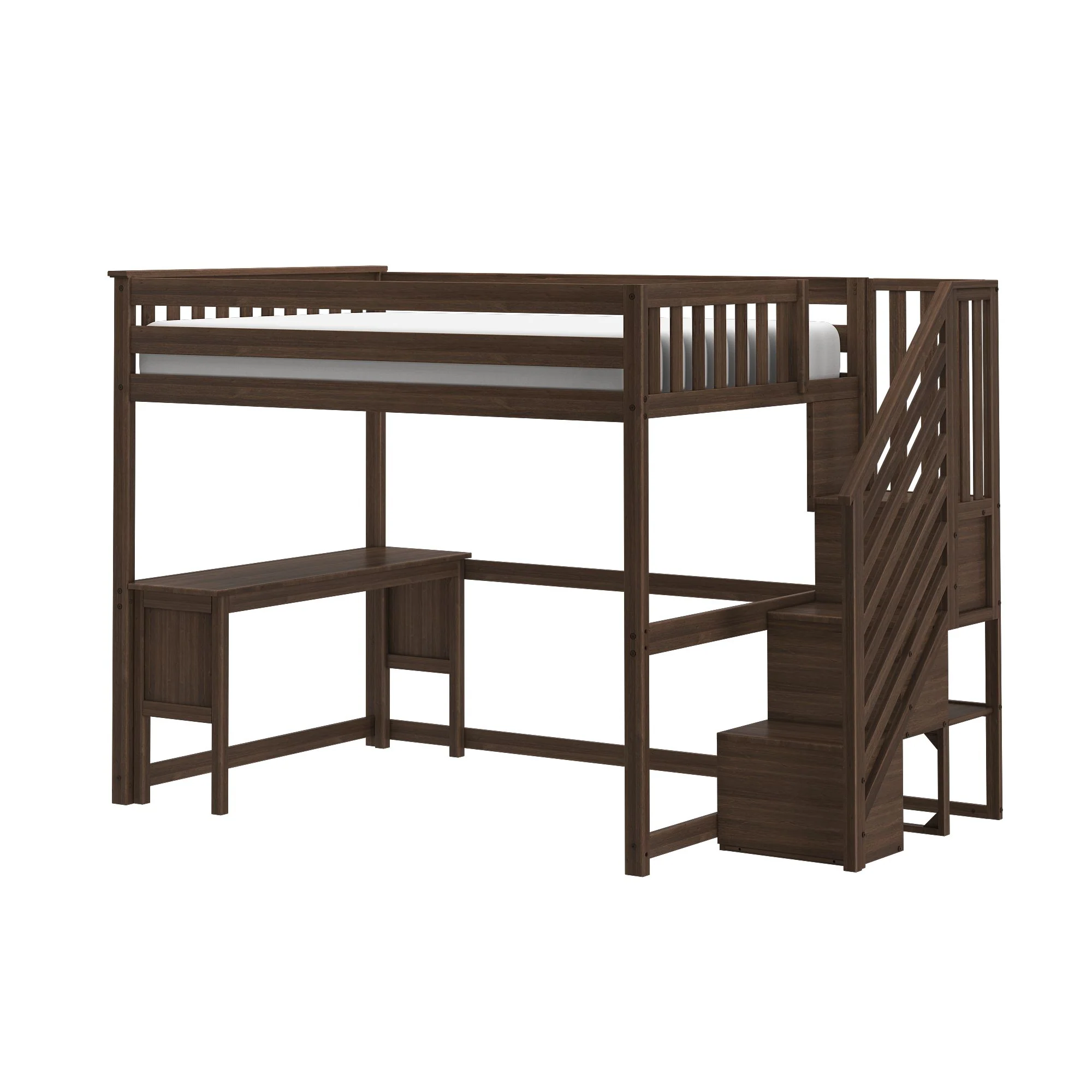 Full Loft Bed With Desk & Stairs - Image 8