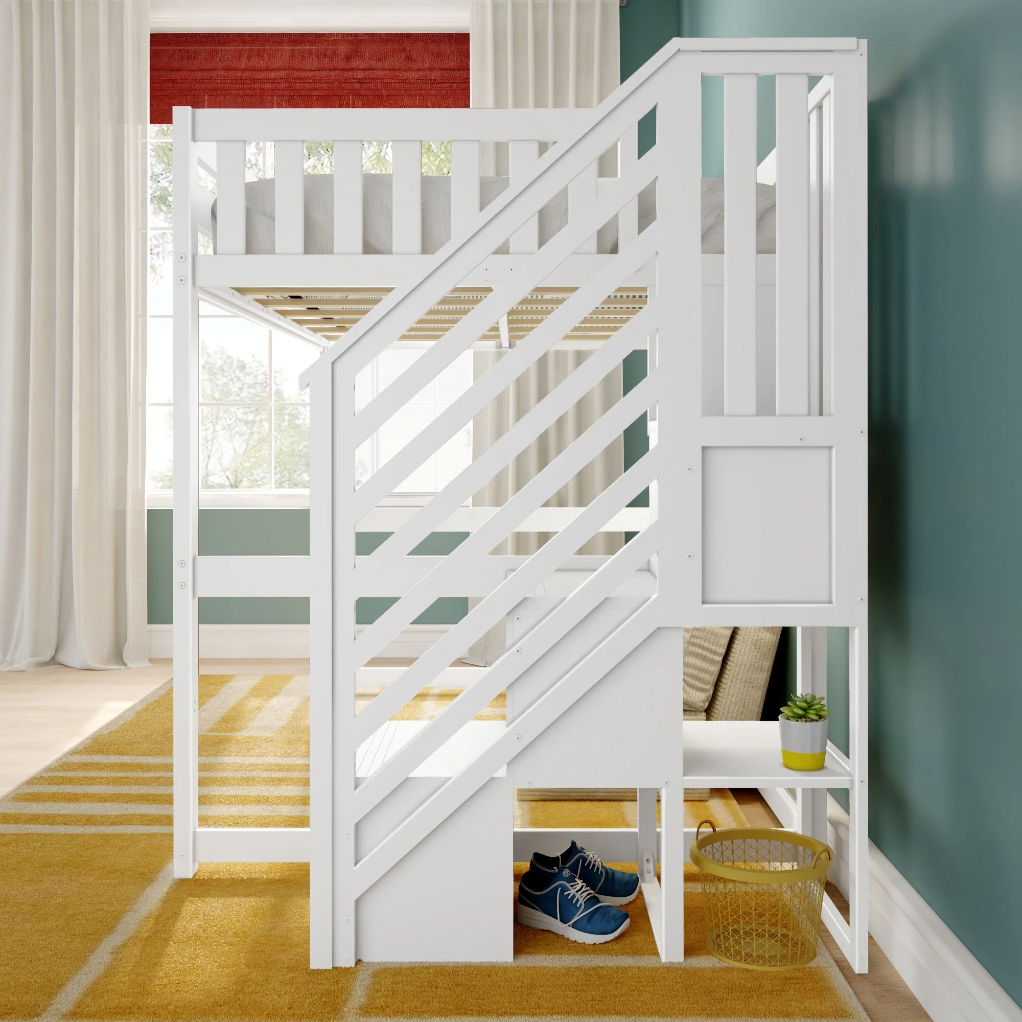 Full Loft Bed With Stairs - Image 18