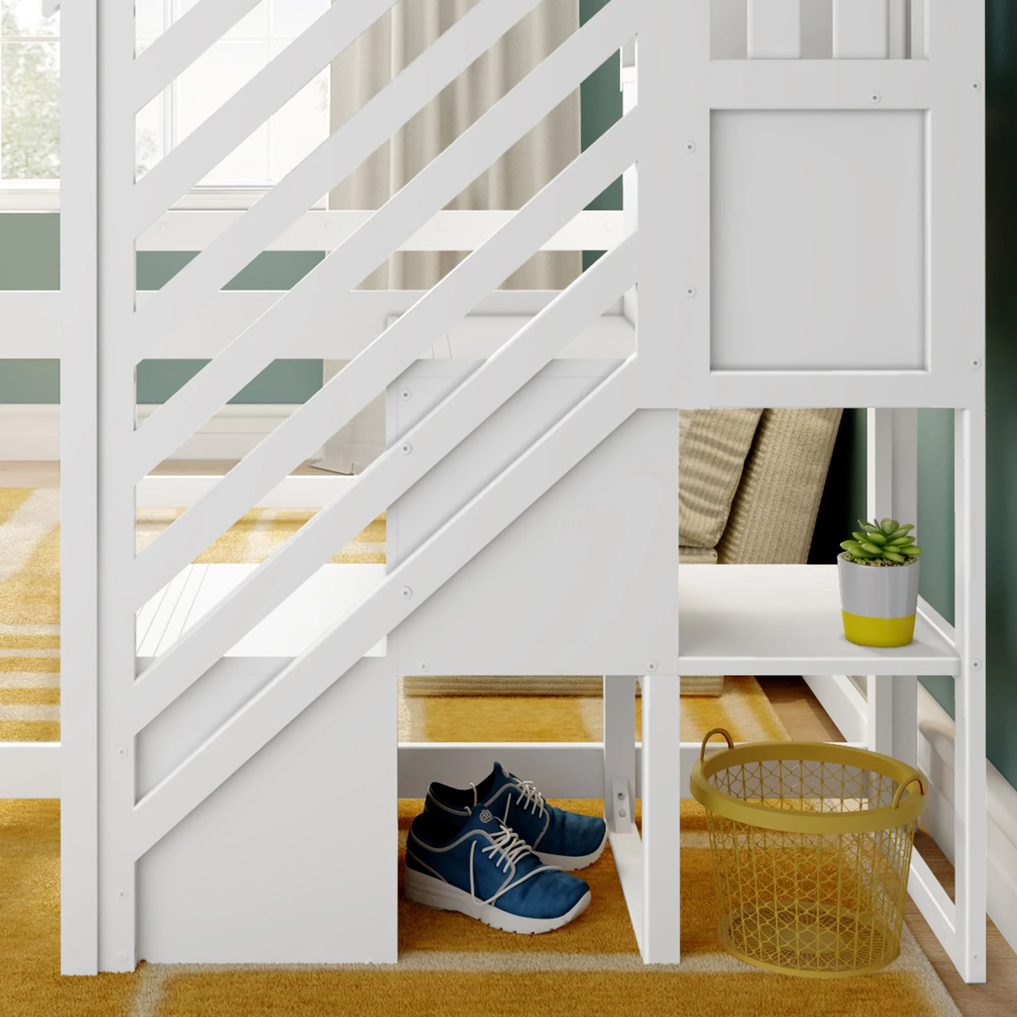 Full Loft Bed With Stairs - Image 21