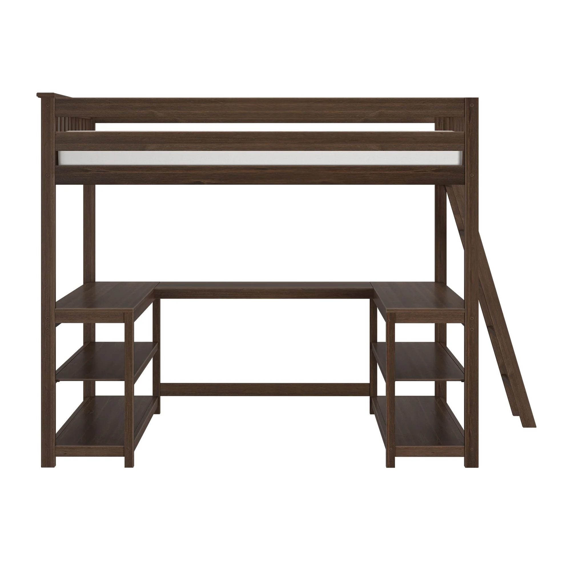 Full Loft Bed With Wraparound Desk & Ladder On End - Image 12