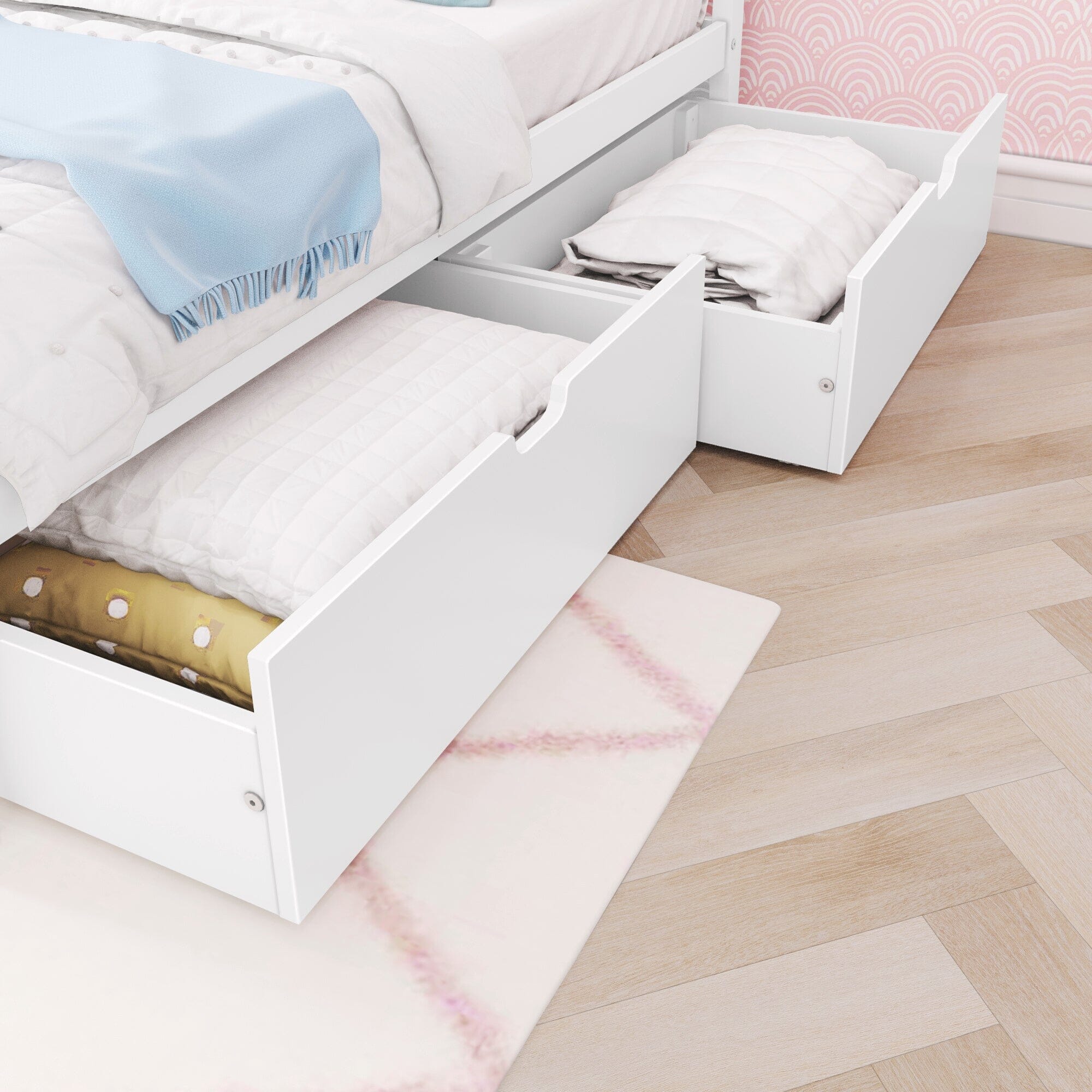 Full Panel Bed With Storage Drawers - Image 13
