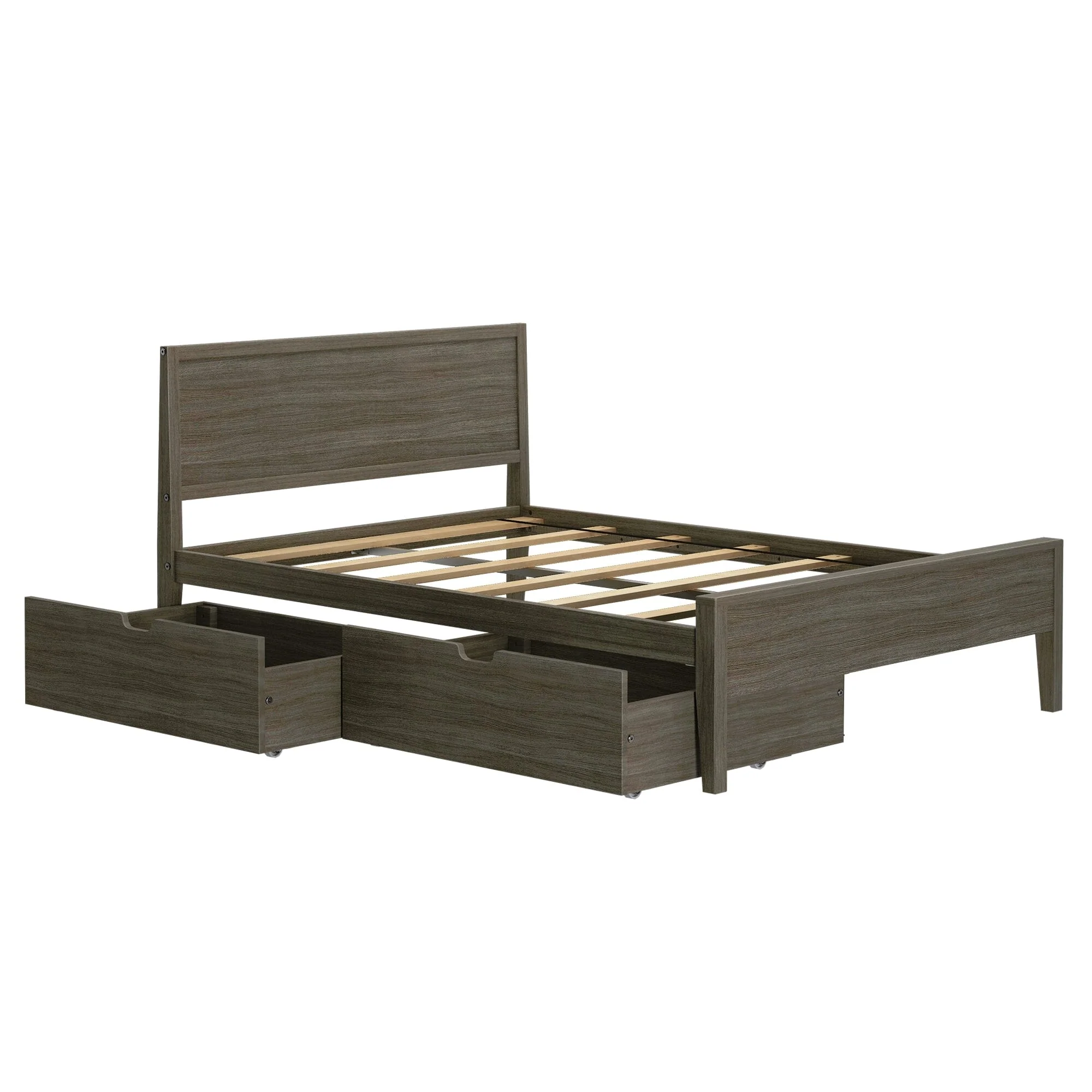 Full Panel Bed With Storage Drawers - Image 9
