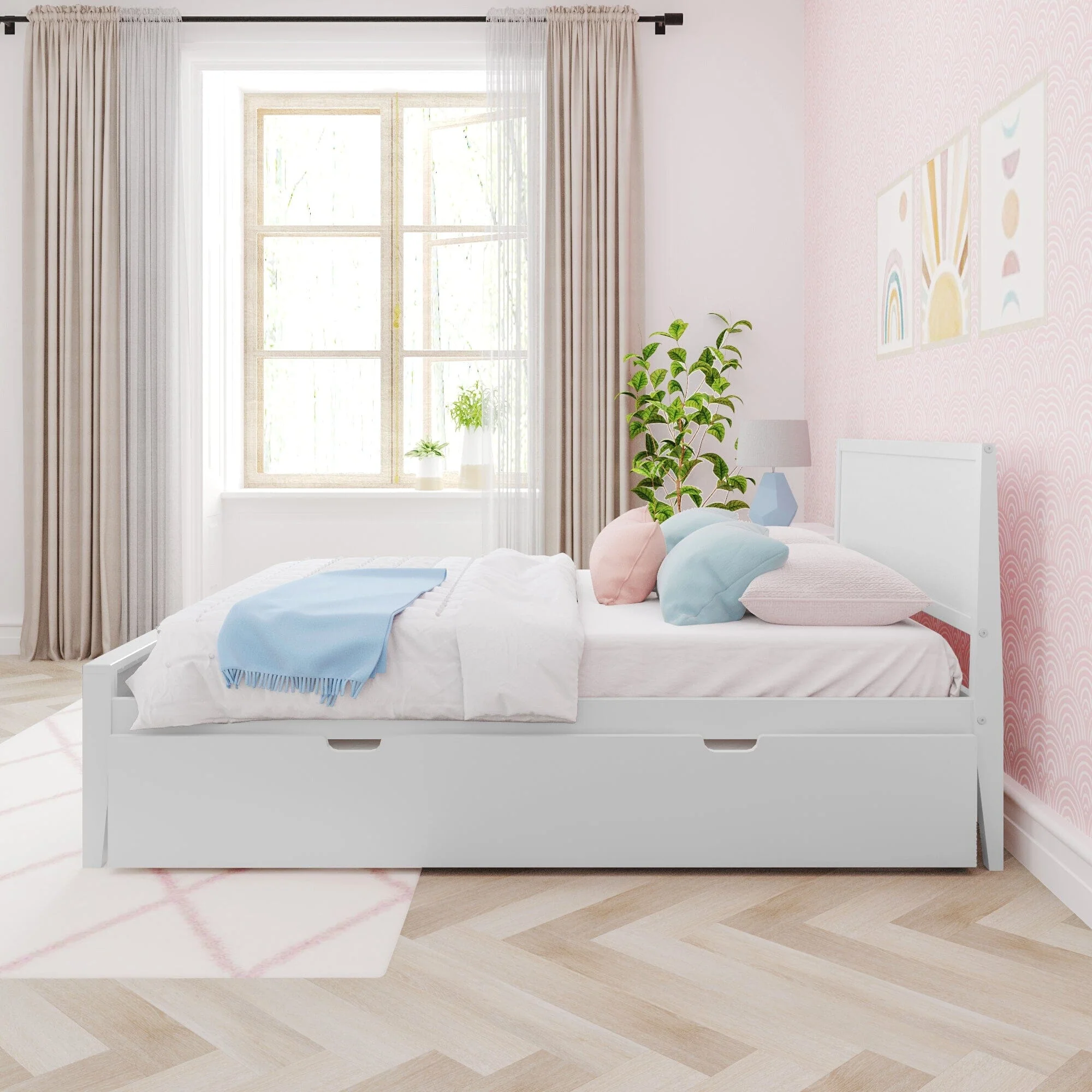 Full Panel Bed With Trundle - Image 4
