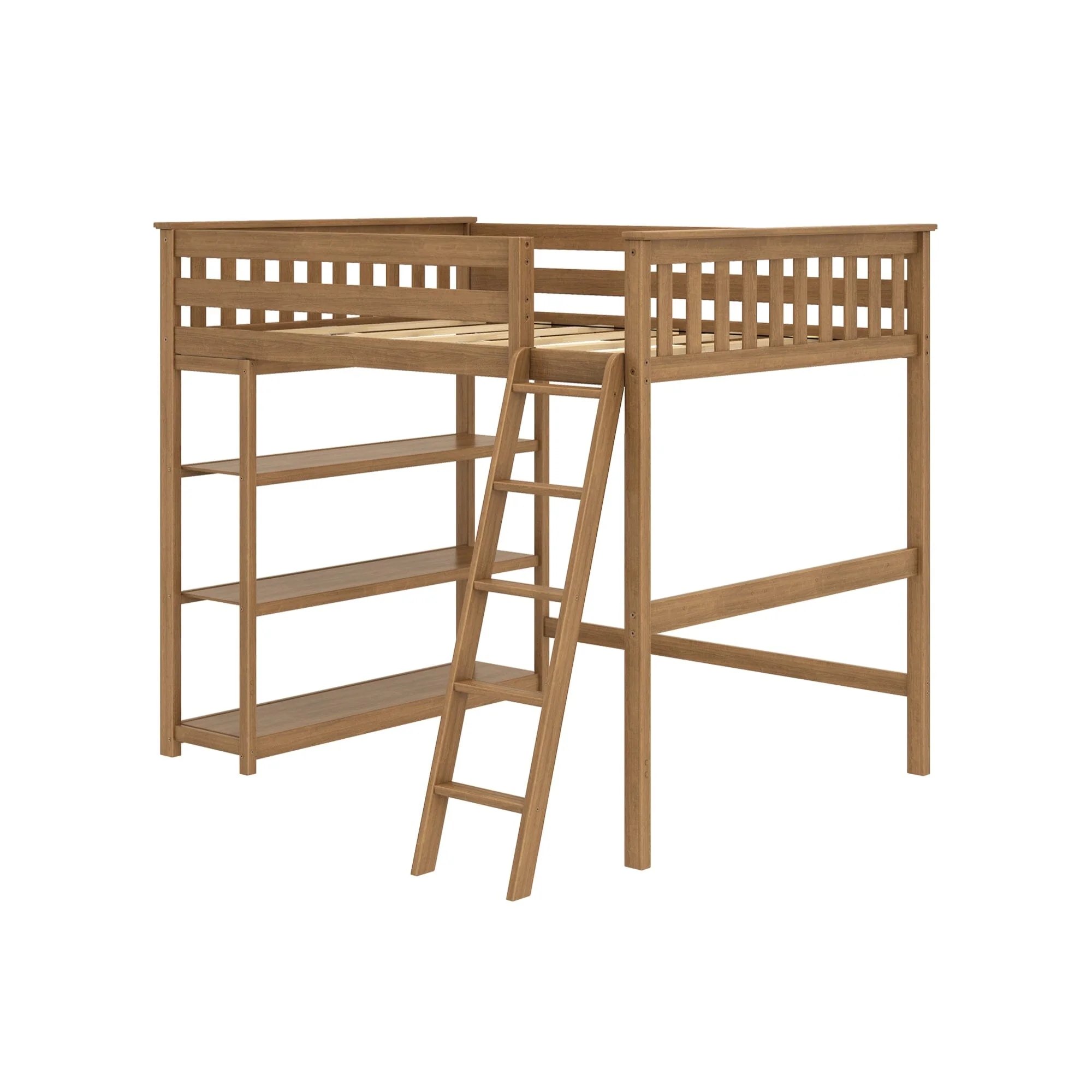 Full Loft Bed With Bookcase - Image 10