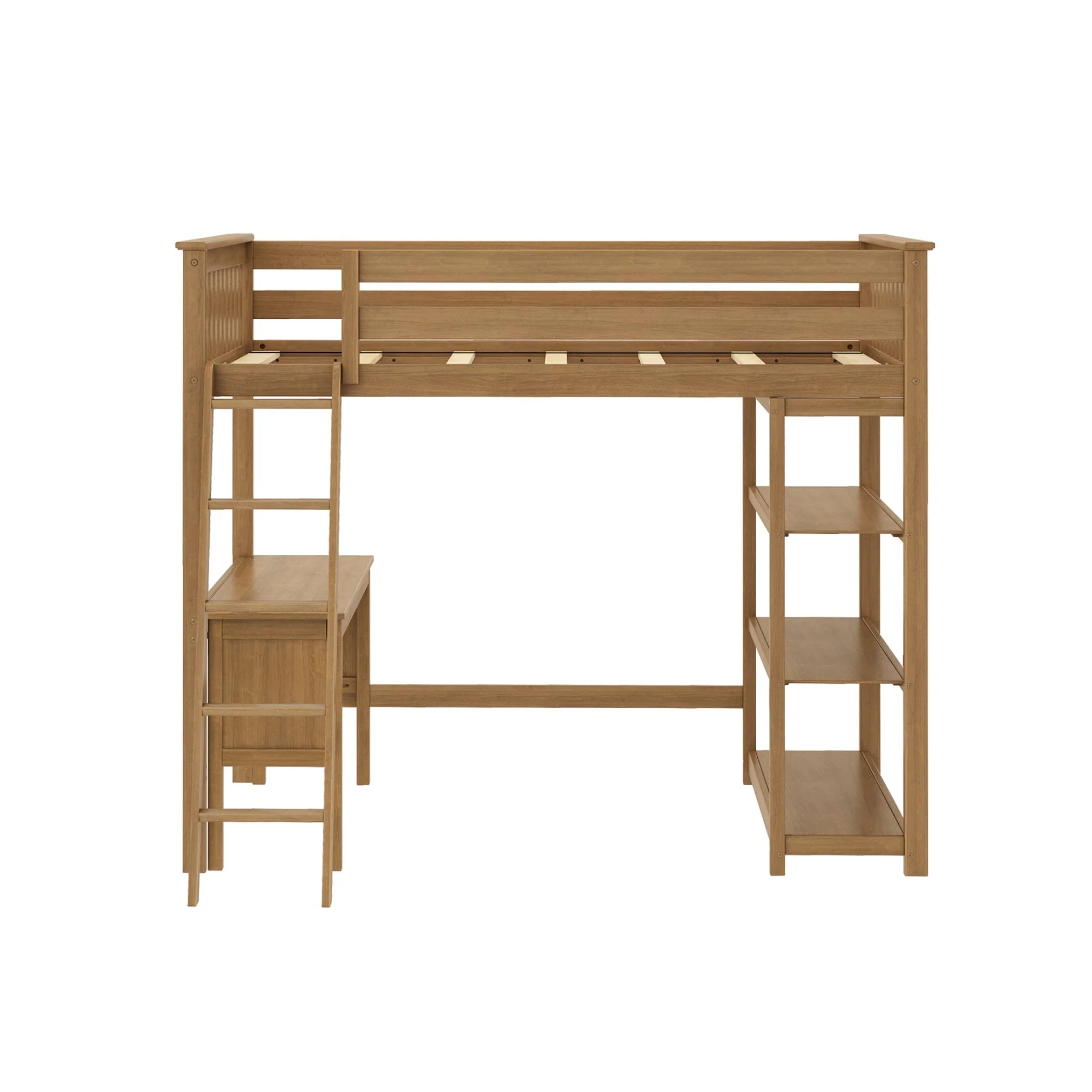 Full Loft Bed With Bookcase & Desk - Image 14